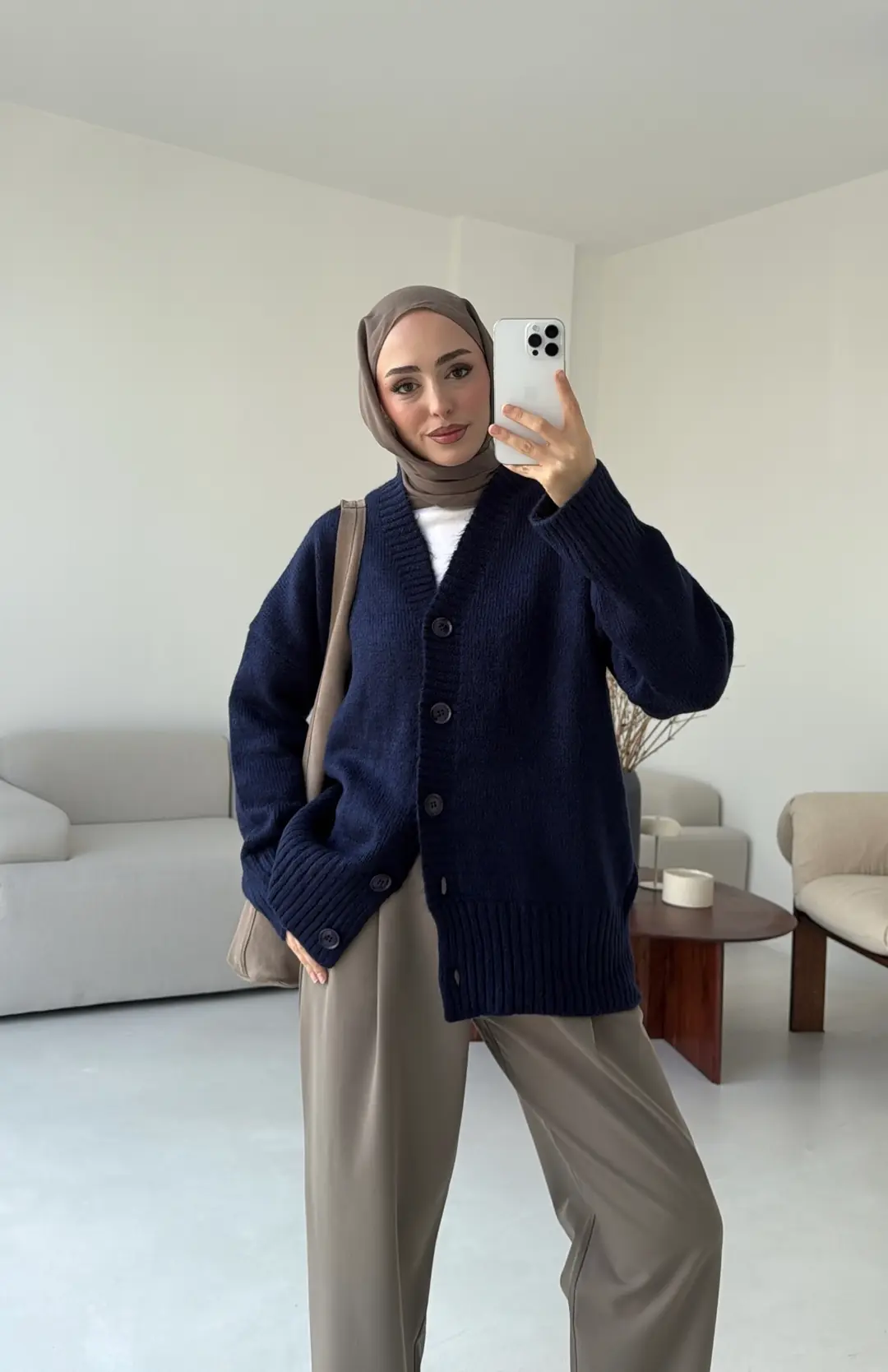 Örgü Hırka Lacivert