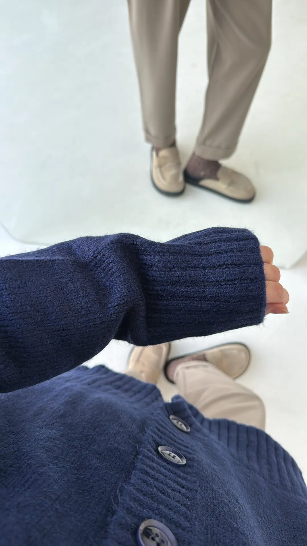 Örgü Hırka Lacivert - Görsel 5