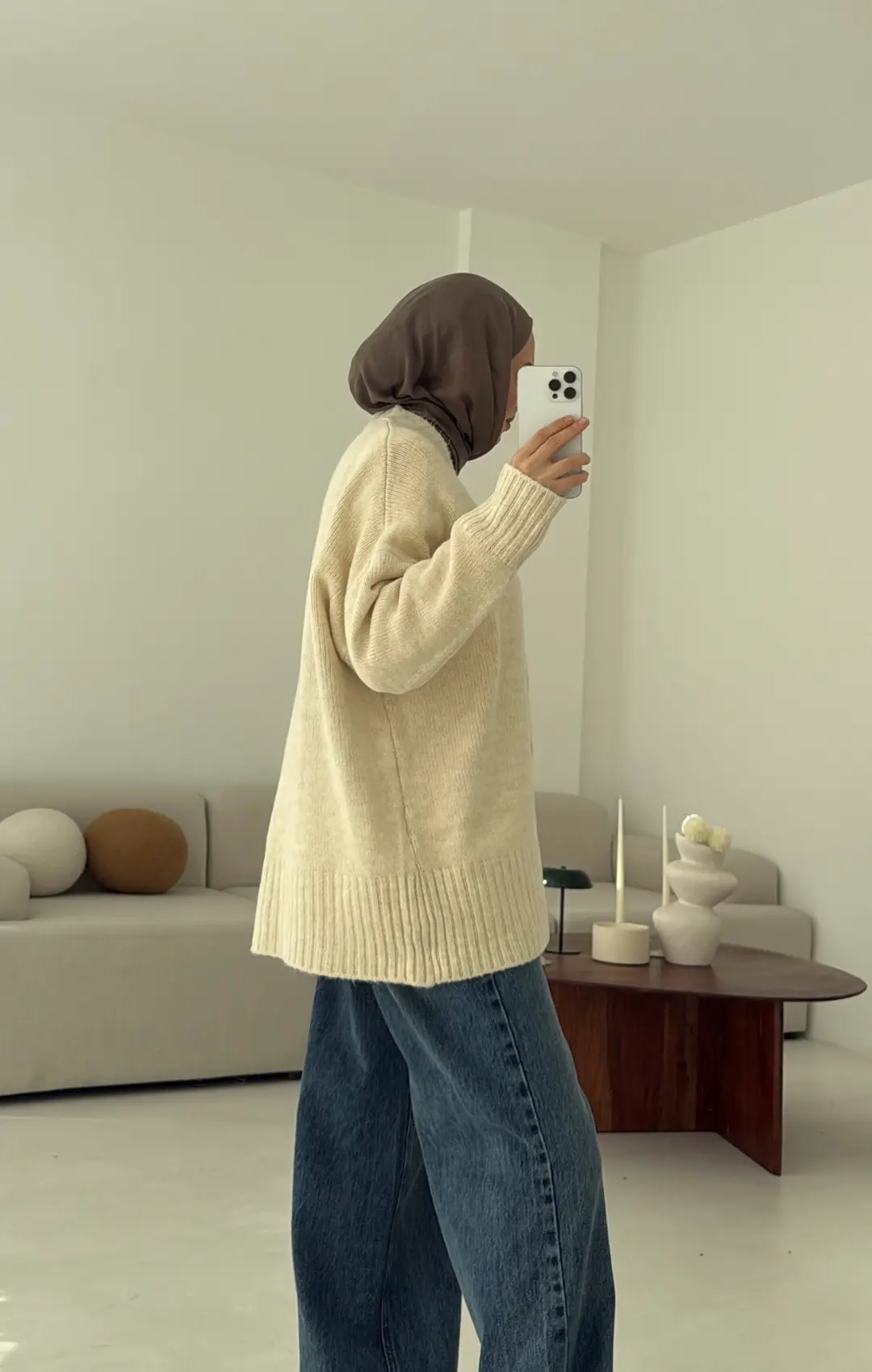 Örgü Hırka Natural - Görsel 3