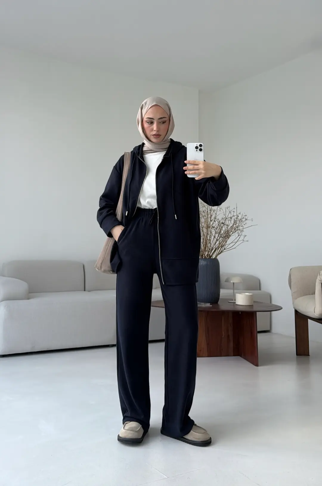 Örme Fermuarlı Takım Lacivert