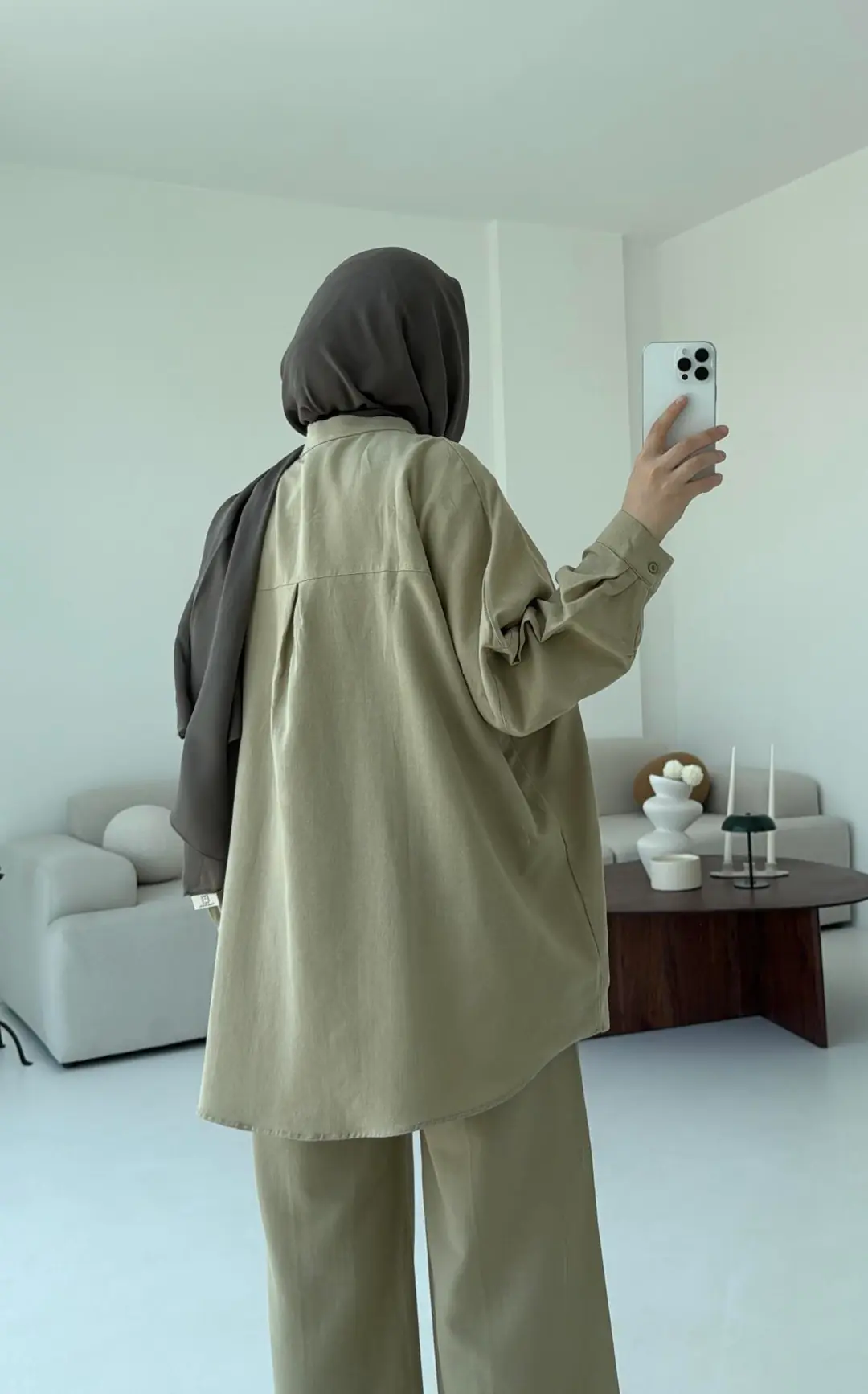 Oversize Gömlek Pantolon Takım Cagla - Görsel 5