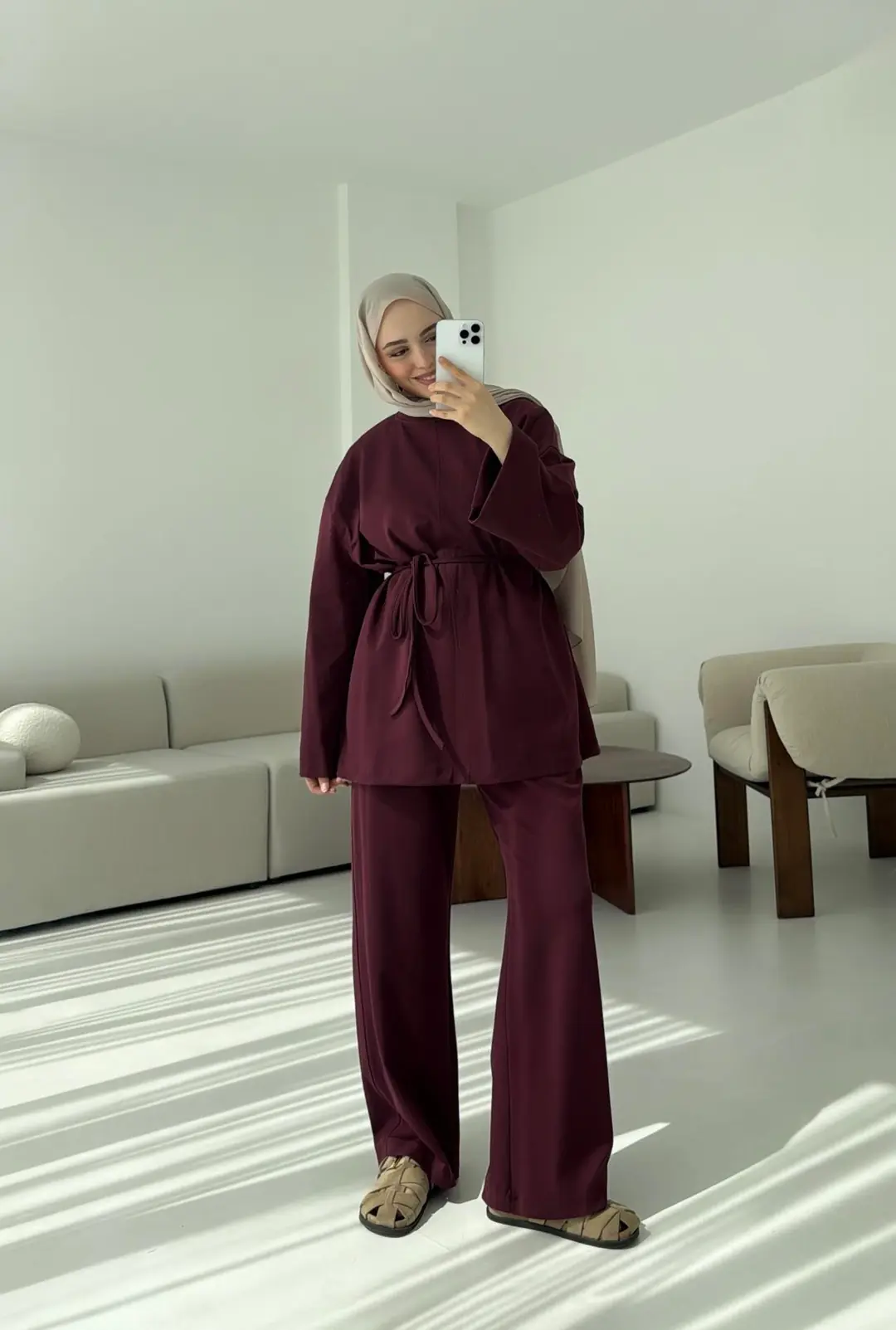 Oysho Takım Bordo - Görsel 2