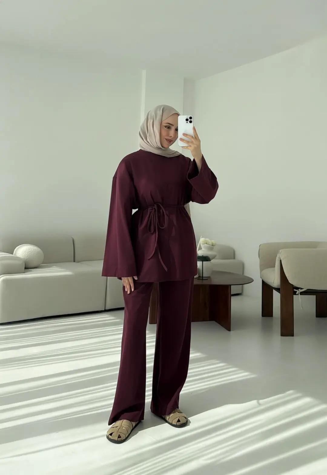 Oysho Takım Bordo - Görsel 7