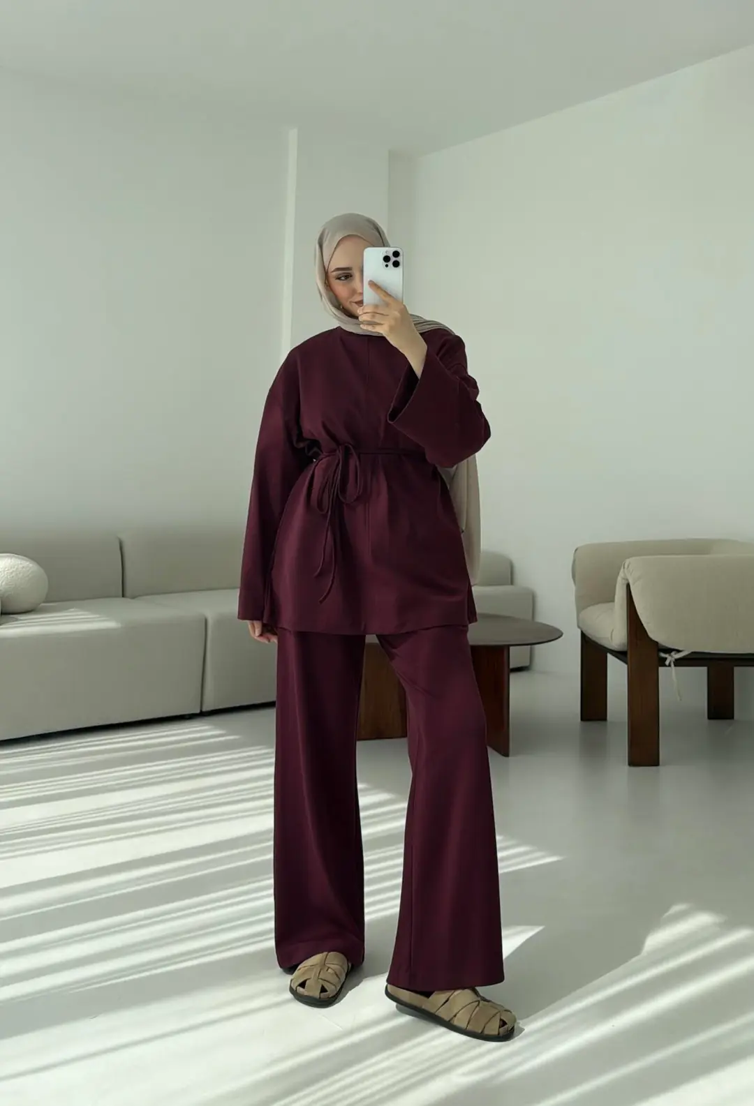 Oysho Takım Bordo - Görsel 8