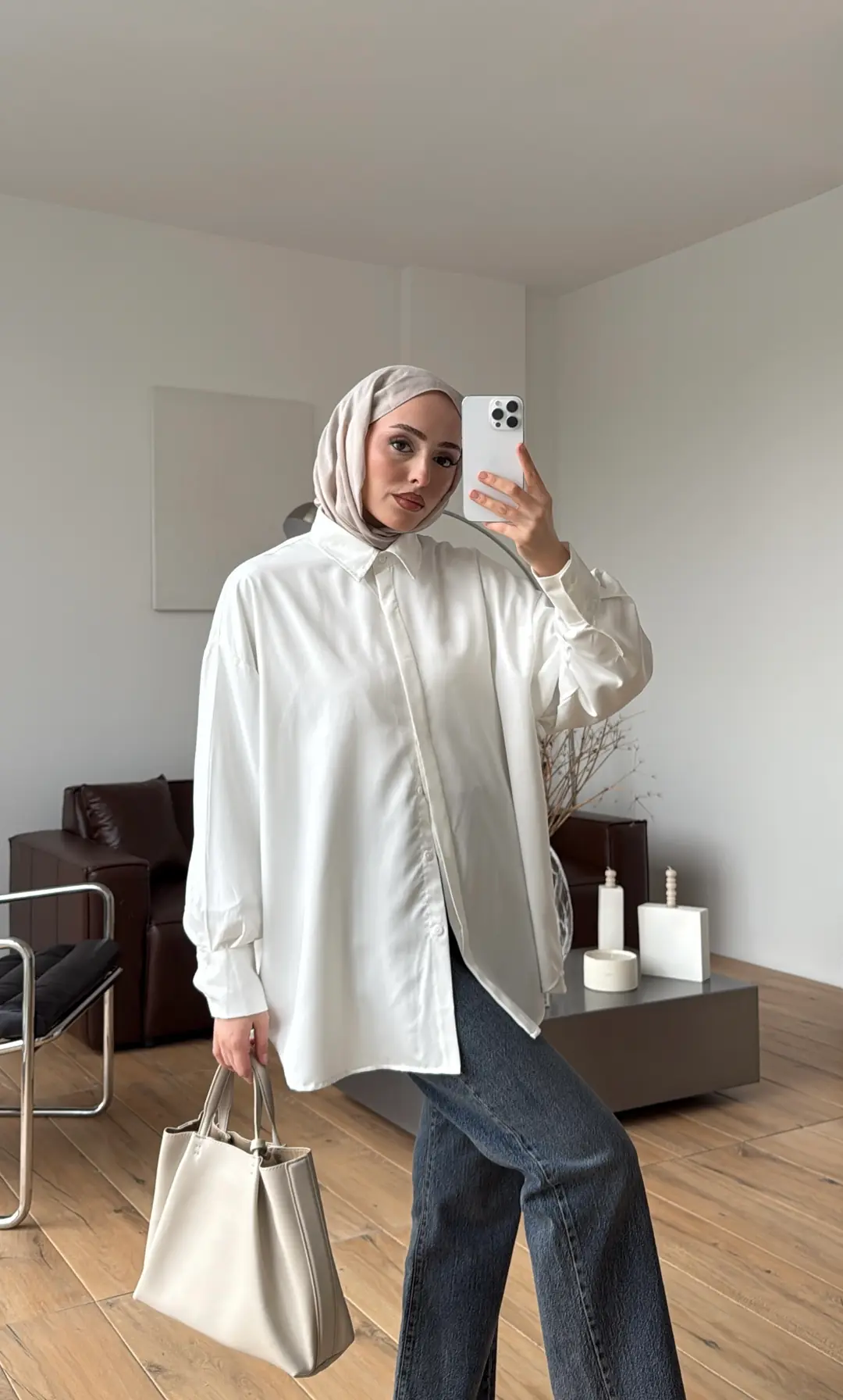 Panda Gömlek Beyaz - Görsel 3