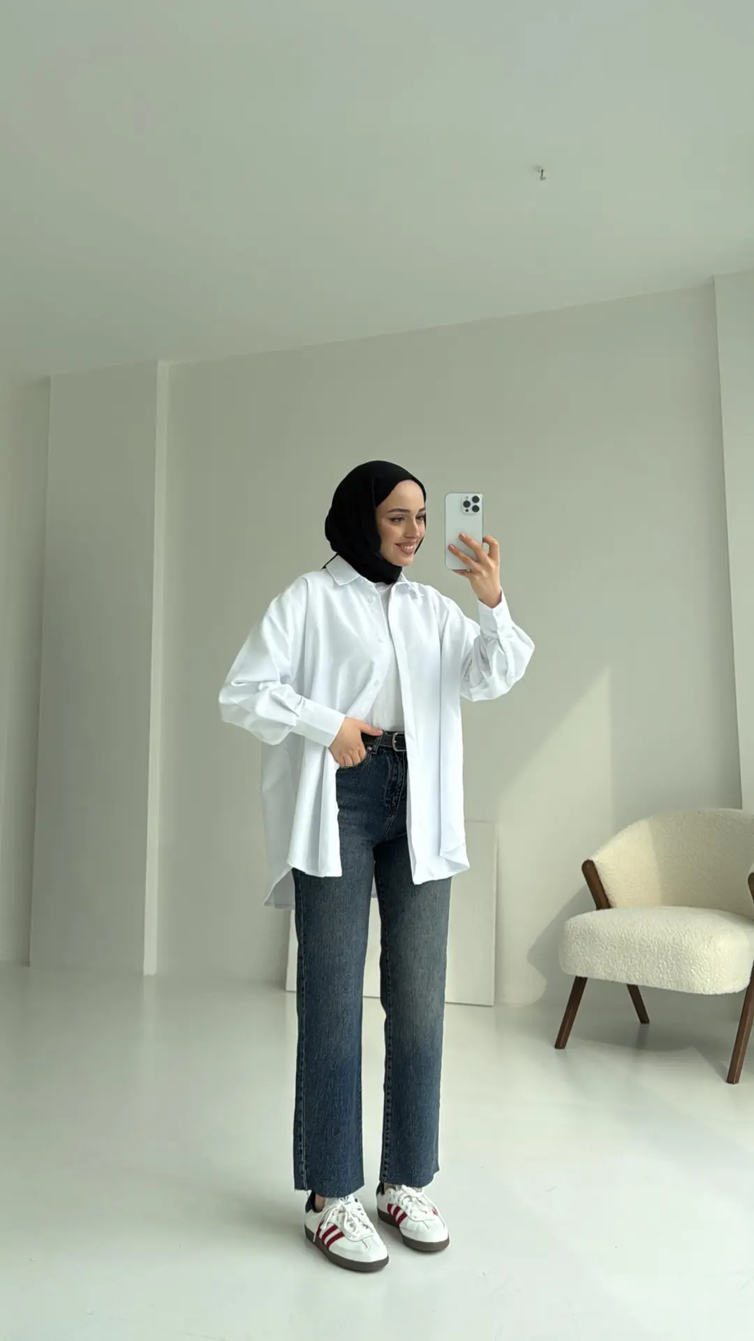 Panda Gömlek Beyaz - Görsel 4