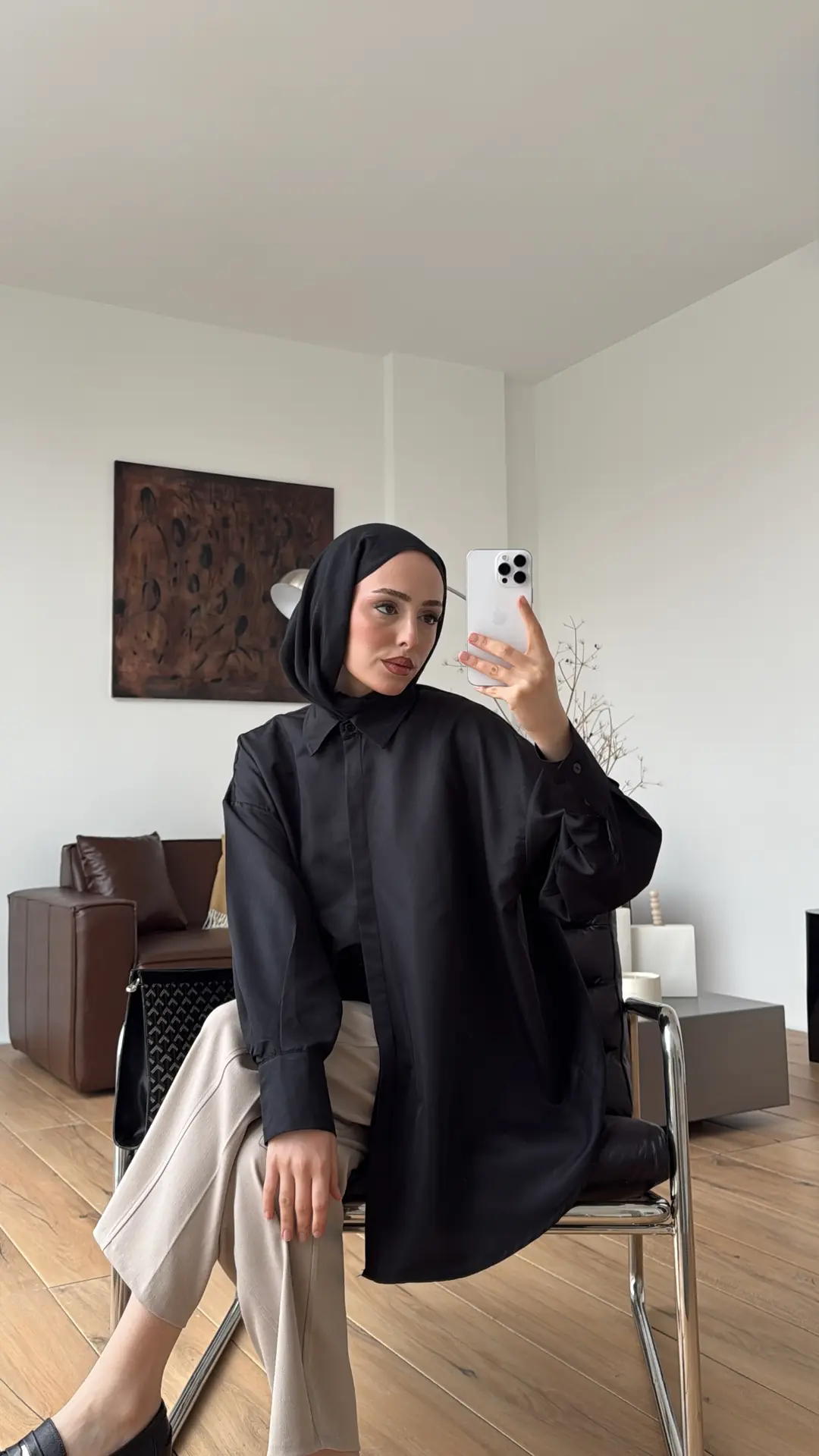 Panda Gömlek Siyah - Görsel 5