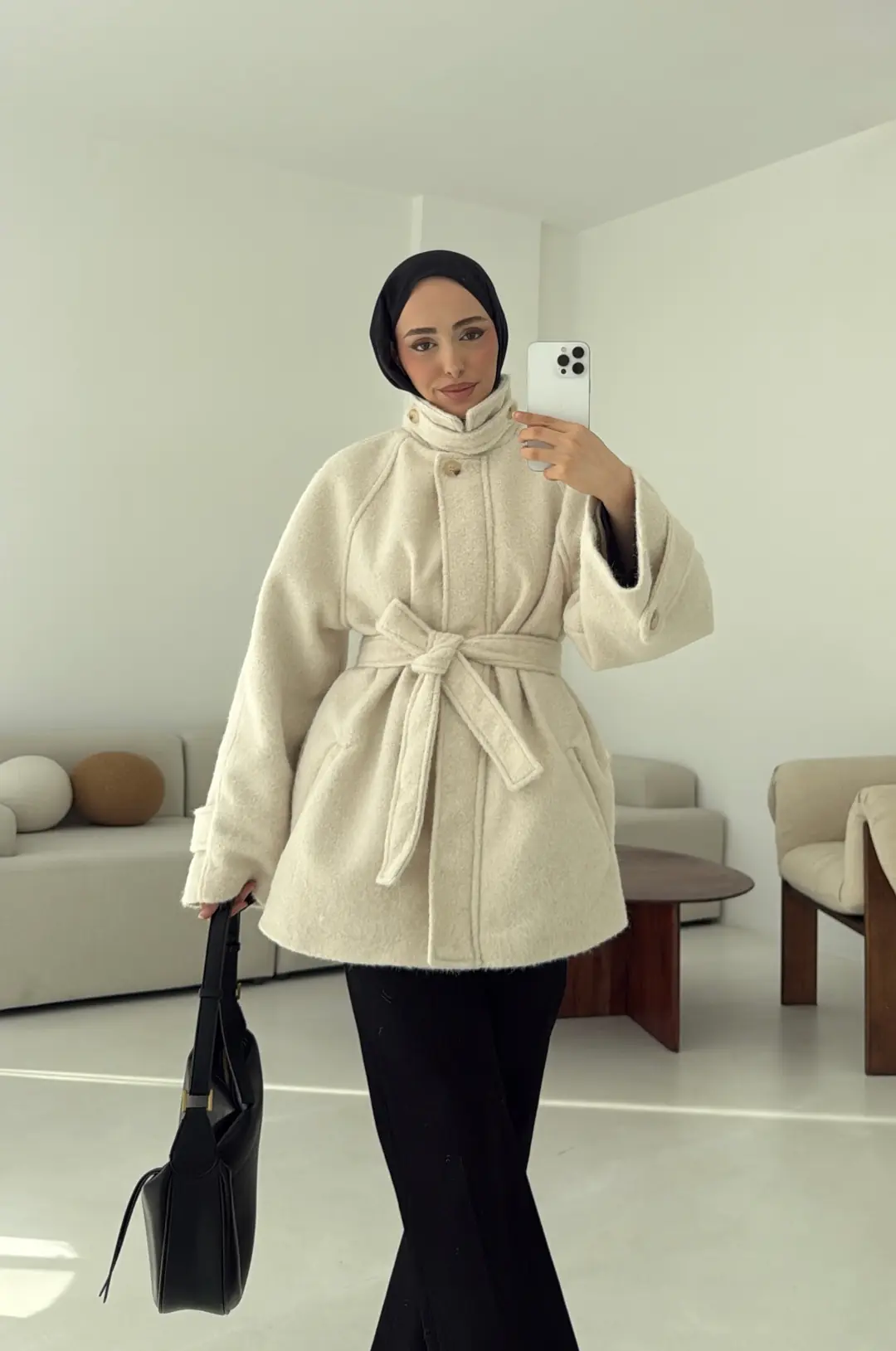 Pat Detay Kaban Ekru - Görsel 9