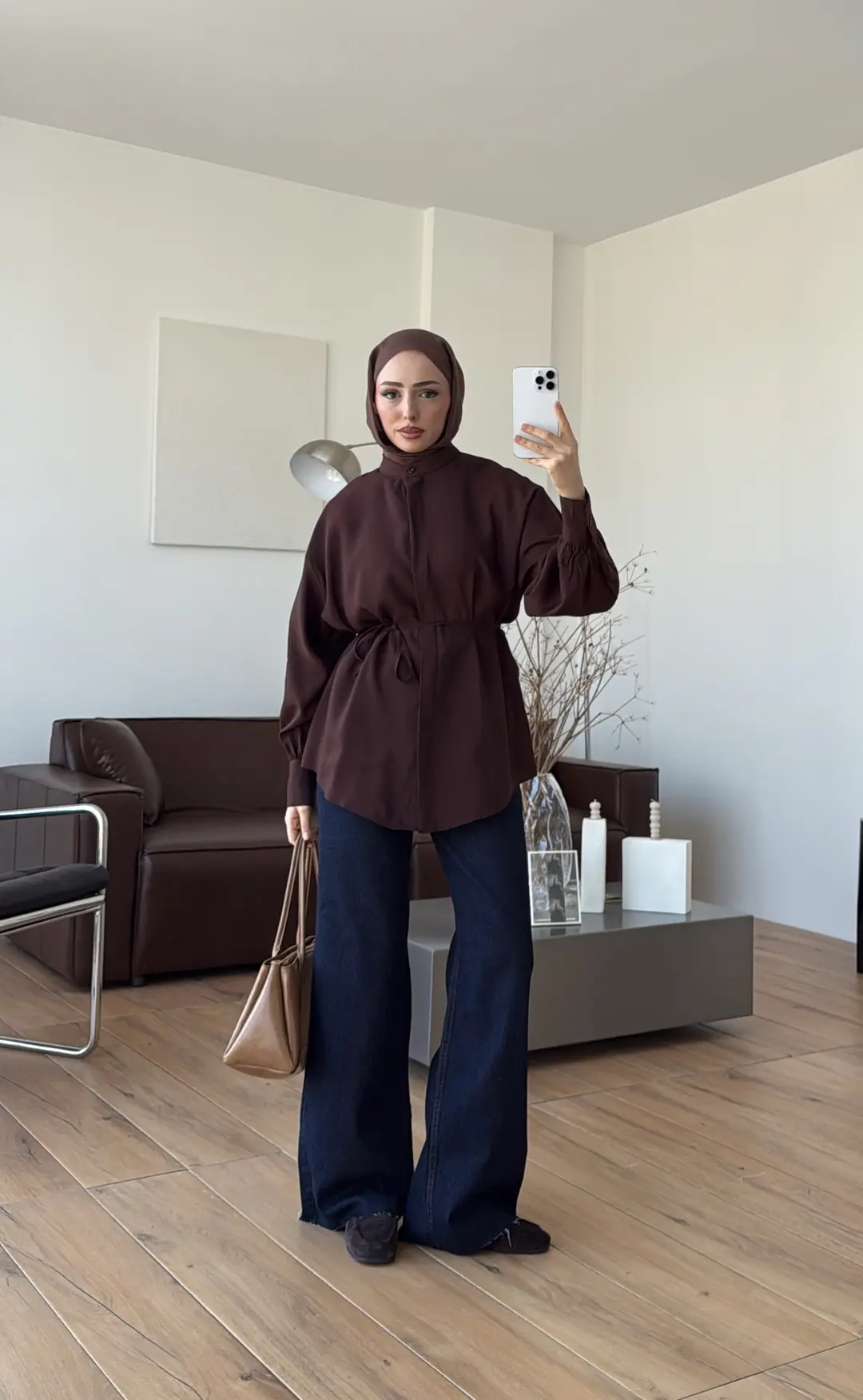 Patlı Gömlek Kahve - Görsel 6