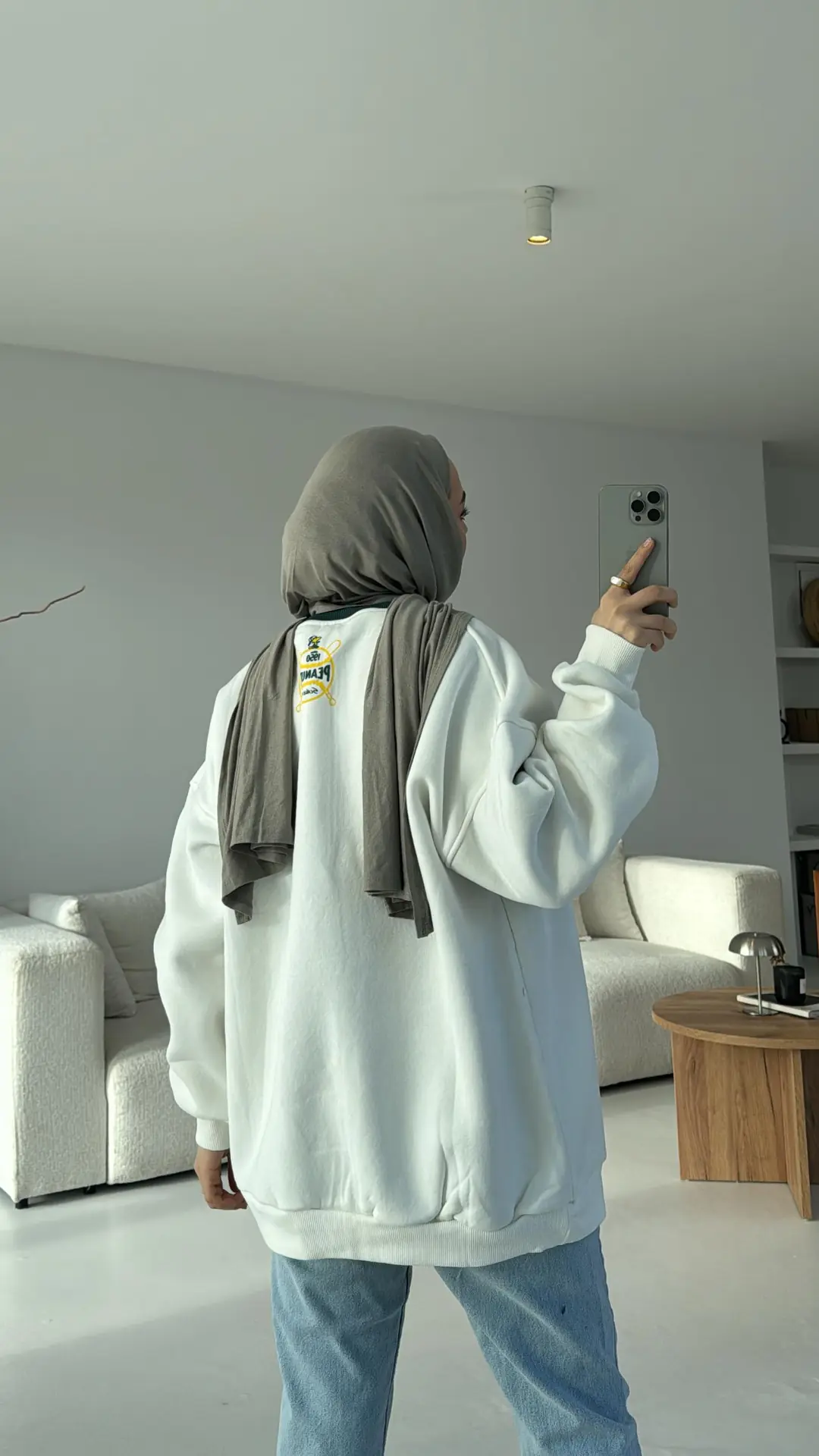 Peanuts Baskılı Oversize Sweatshirt - Görsel 6