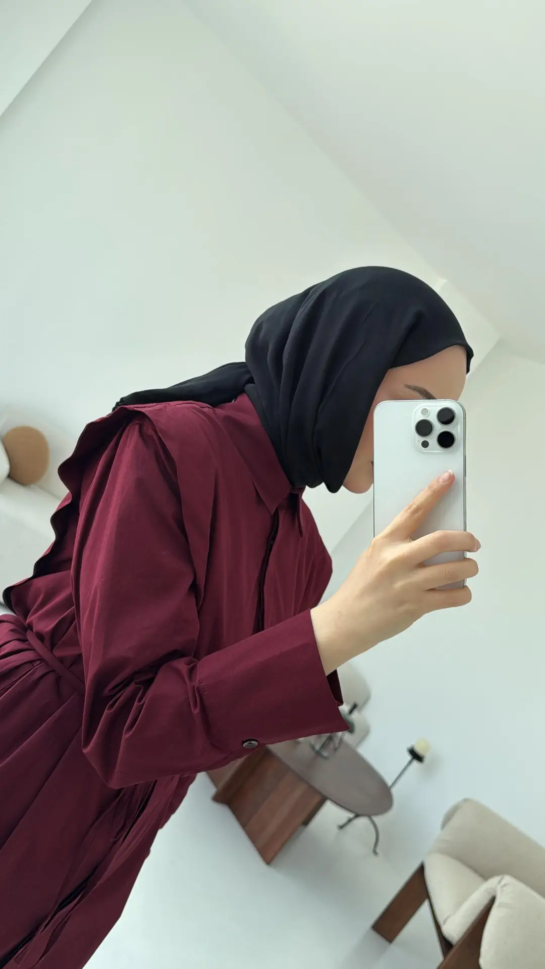 Poplin Bordo Takım - Görsel 4