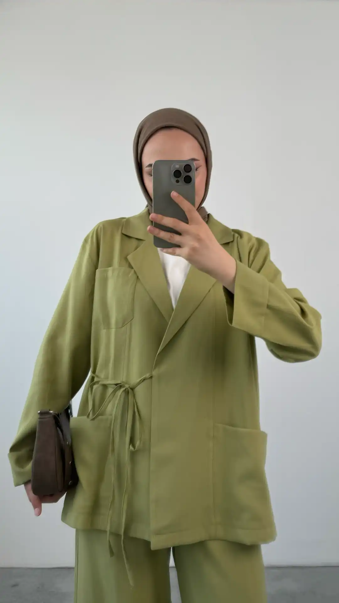 Premium Ceketli/Kimono Takım Açık Yeşil - Görsel 2