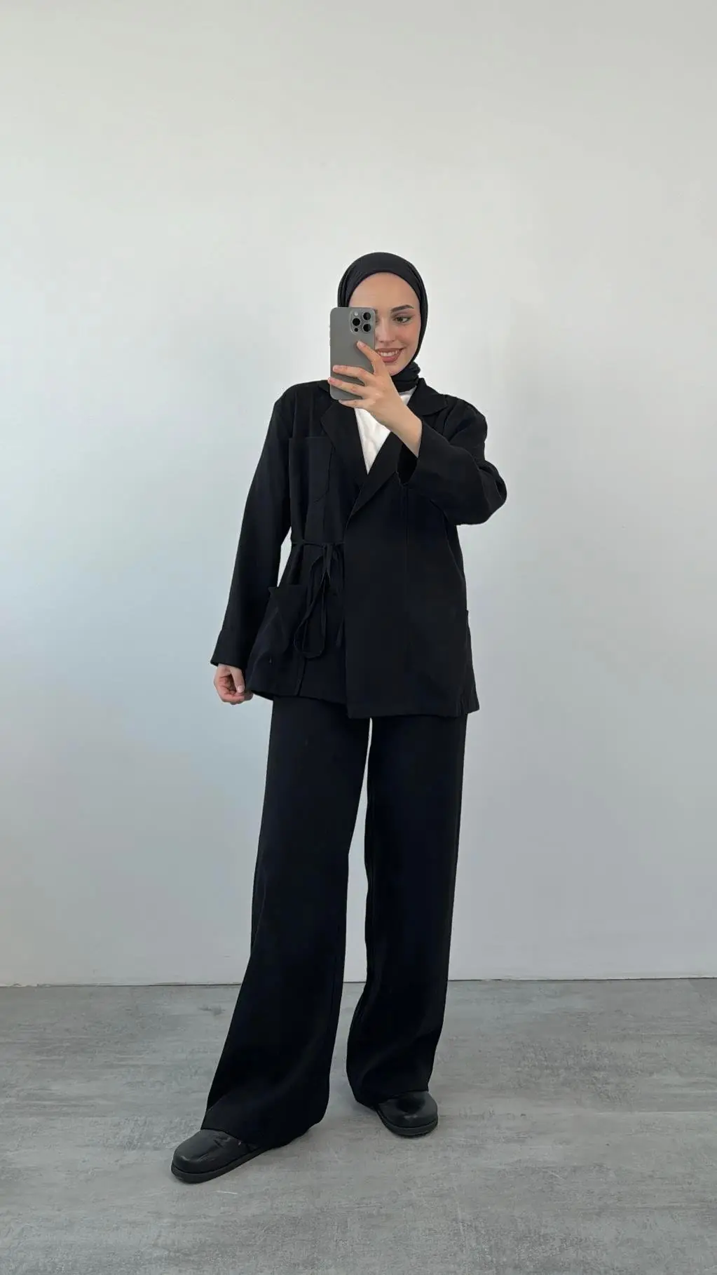 Premium Ceketli/Kimono Takım Siyah