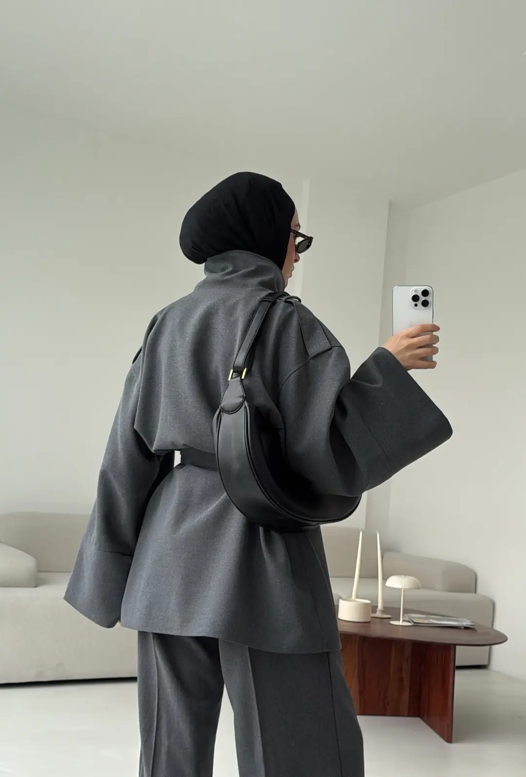 Premıum Klasik Takım Koyu Gri - Görsel 3