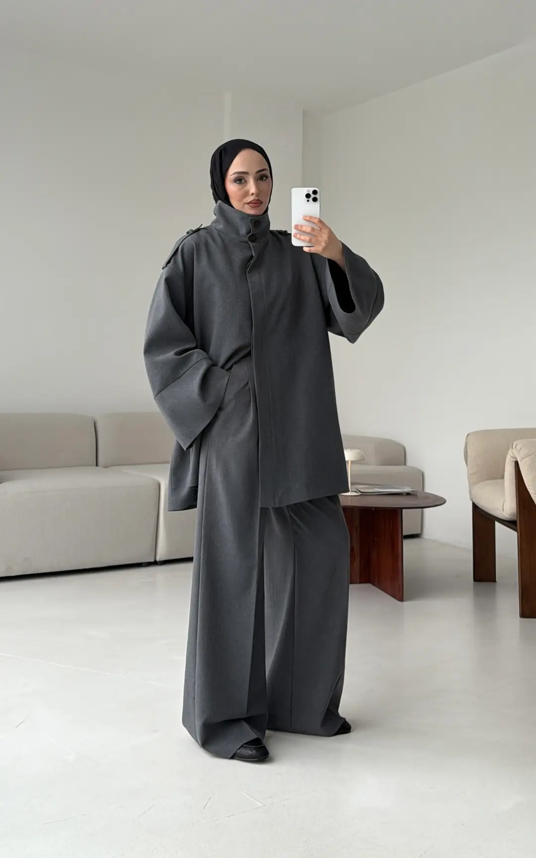 Premıum Klasik Takım Koyu Gri - Görsel 6