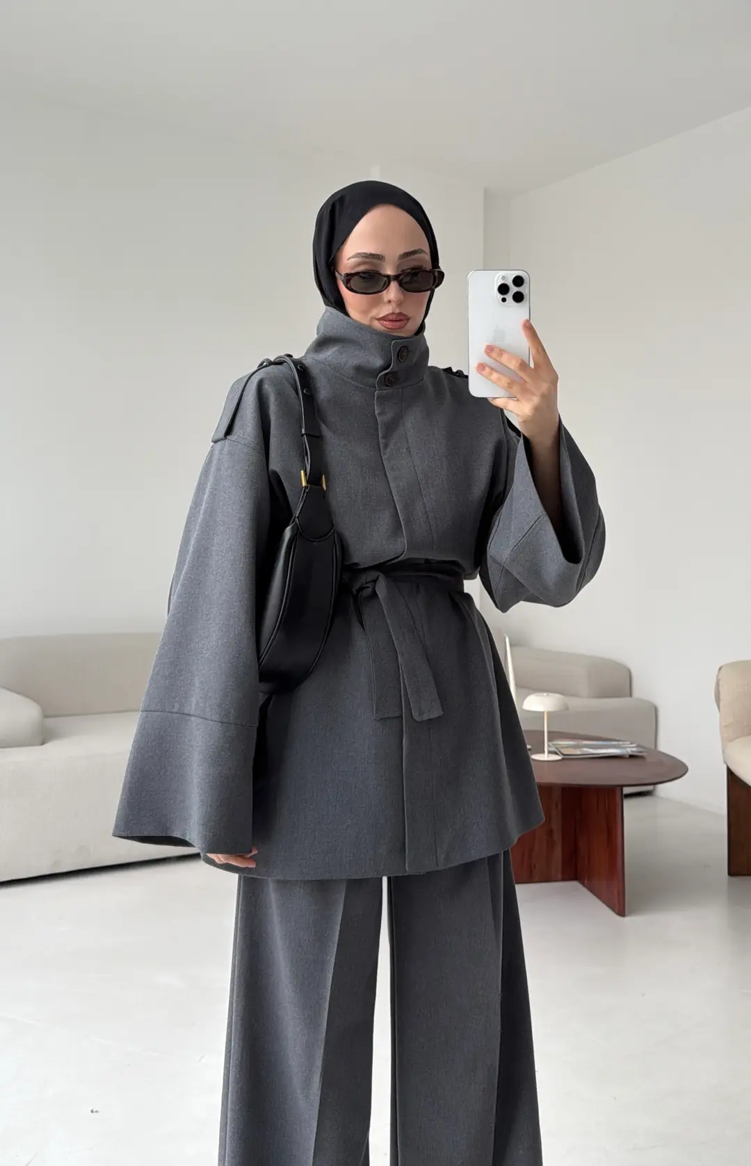 Premıum Klasik Takım Koyu Gri - Görsel 8