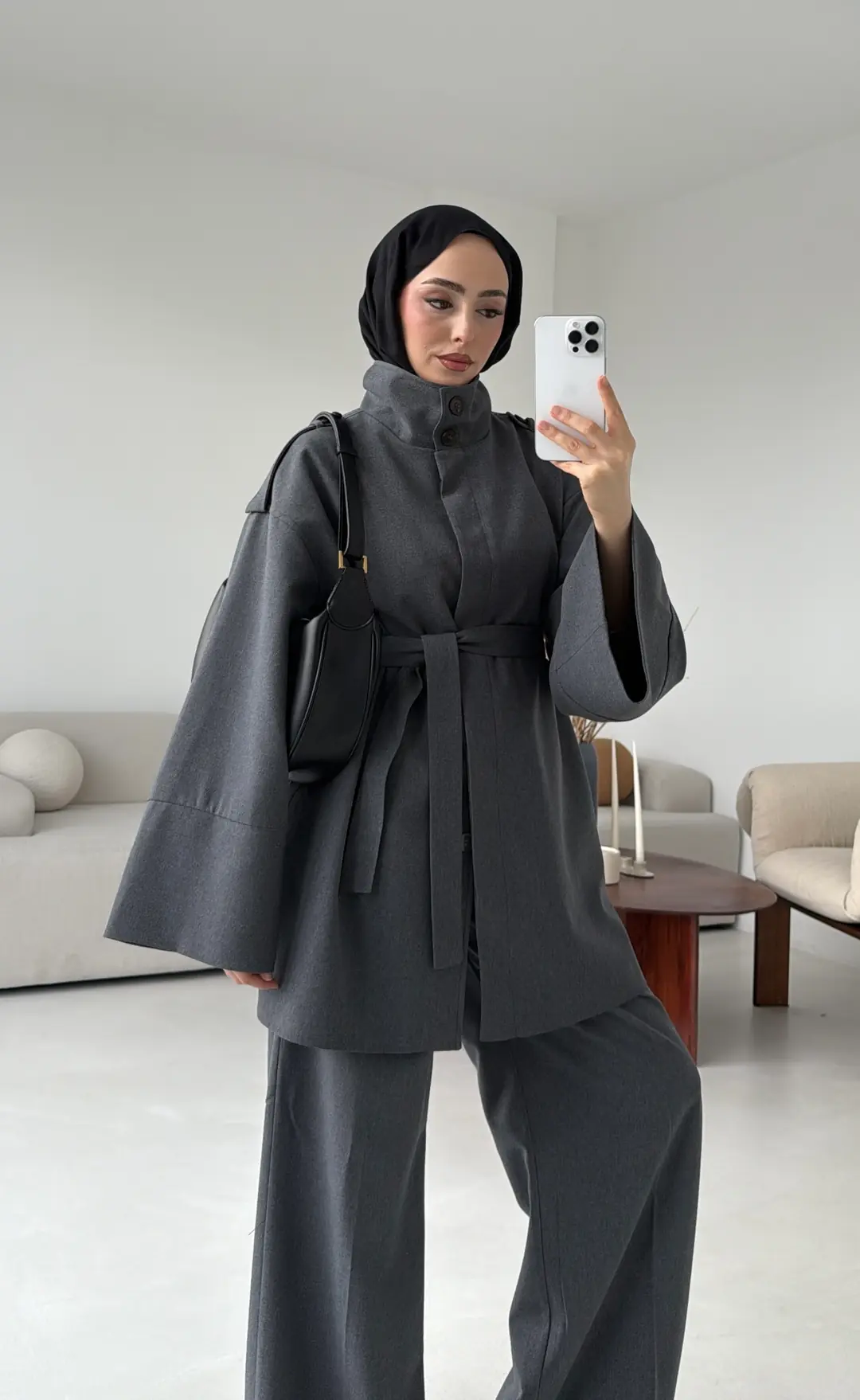 Premıum Klasik Takım Koyu Gri - Görsel 10