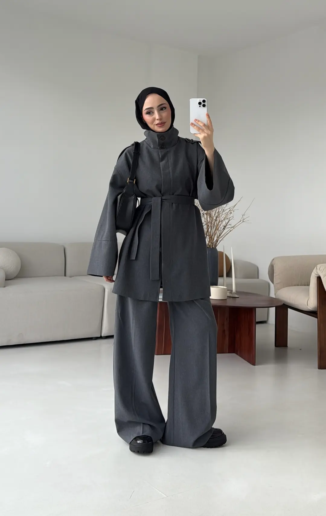 Premıum Klasik Takım Koyu Gri - Görsel 6