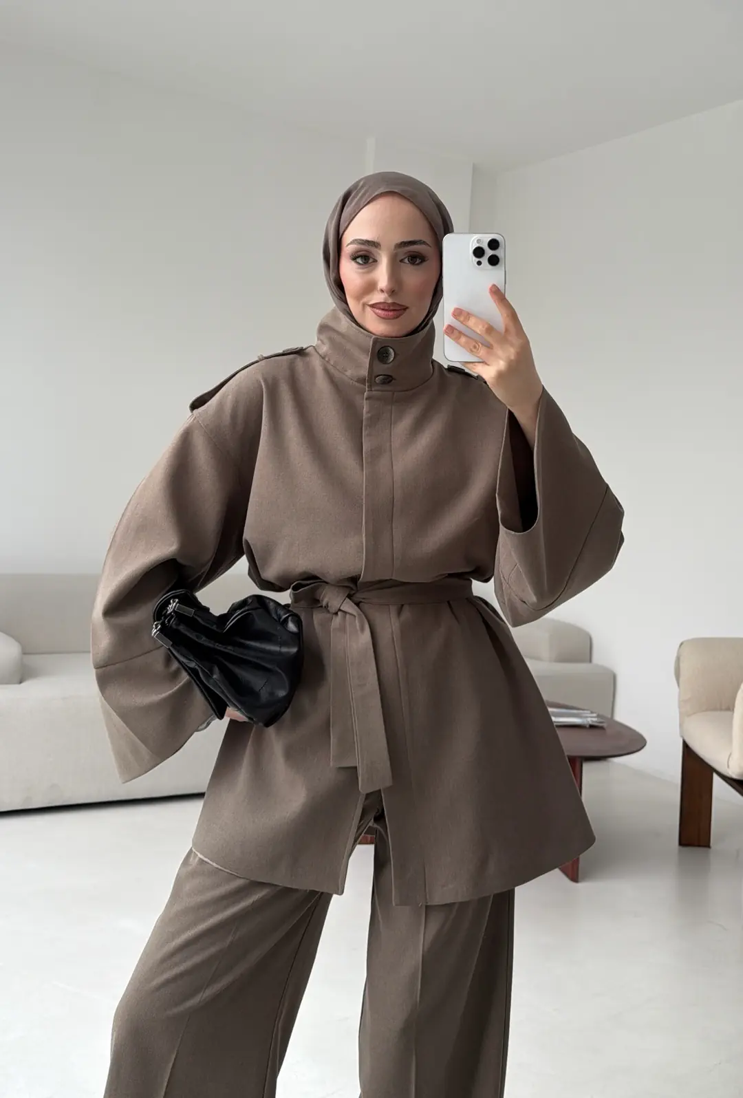 Premıum Klasik Takım Vizon - Görsel 7