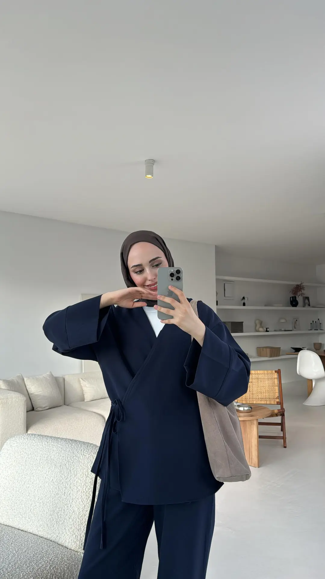 Premium Krep Takım Lacivert - Görsel 2