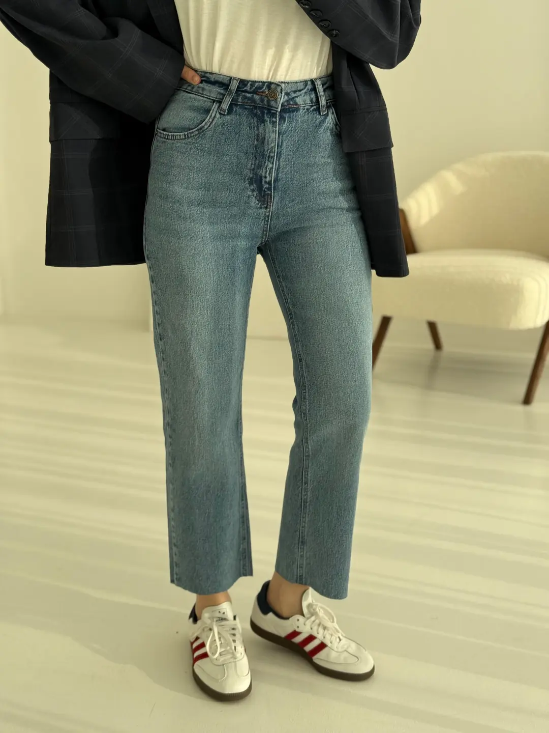 Premium Paçası Kesik Jean 2004 - Görsel 2