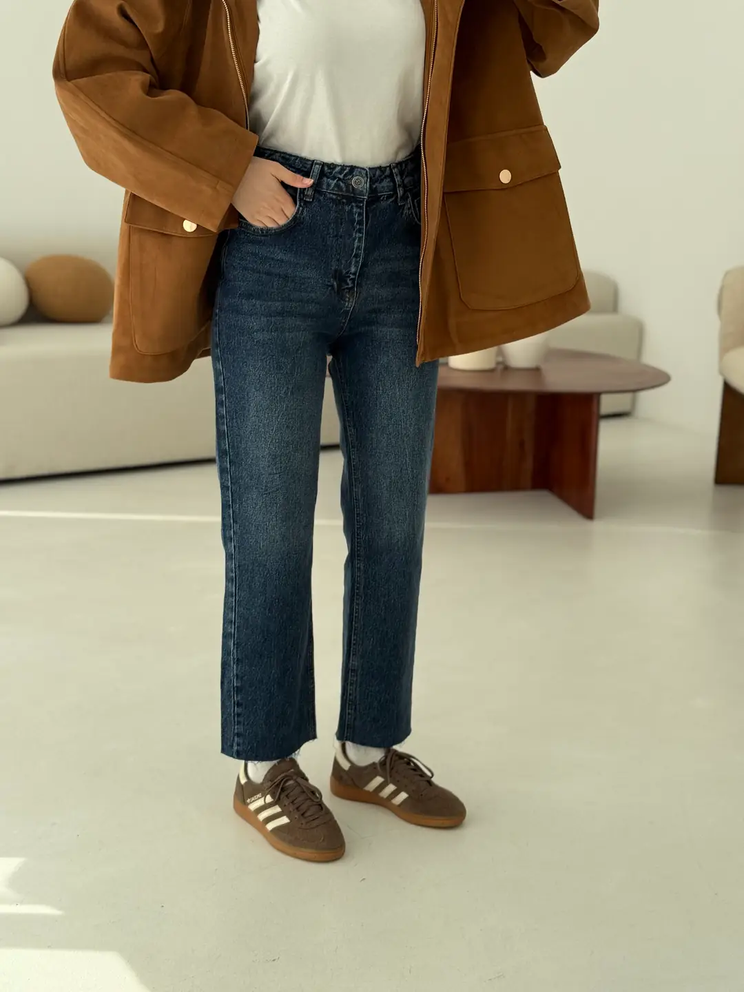 Premium Paçası Kesik Jean 138 - Görsel 4