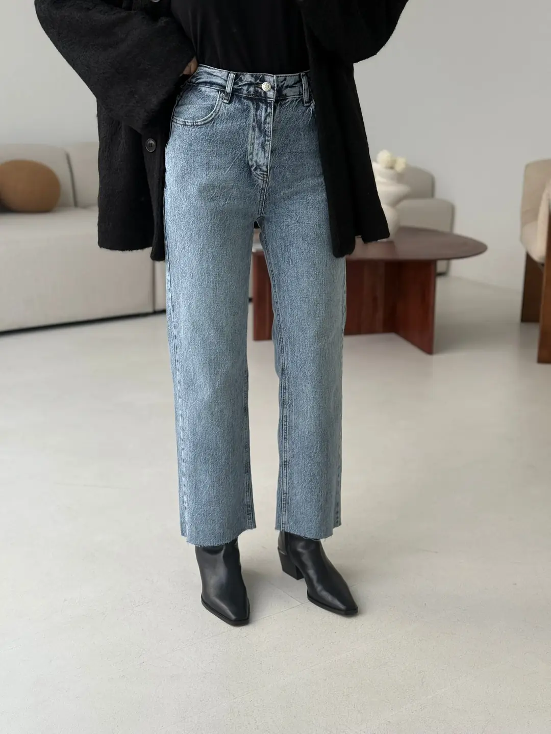 Premium Paçası Kesik Jean 224