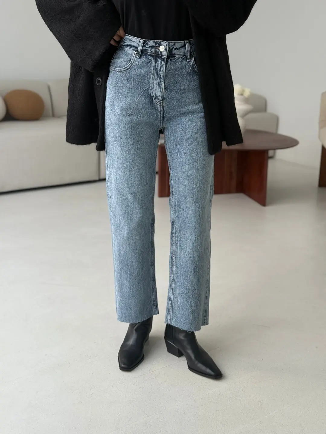 Premium Paçası Kesik Jean 224 - Görsel 3