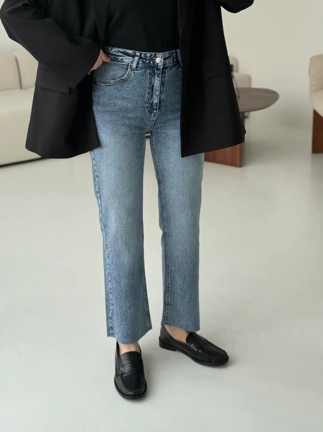 Premium Paçası Kesik Jean 224 - Görsel 4