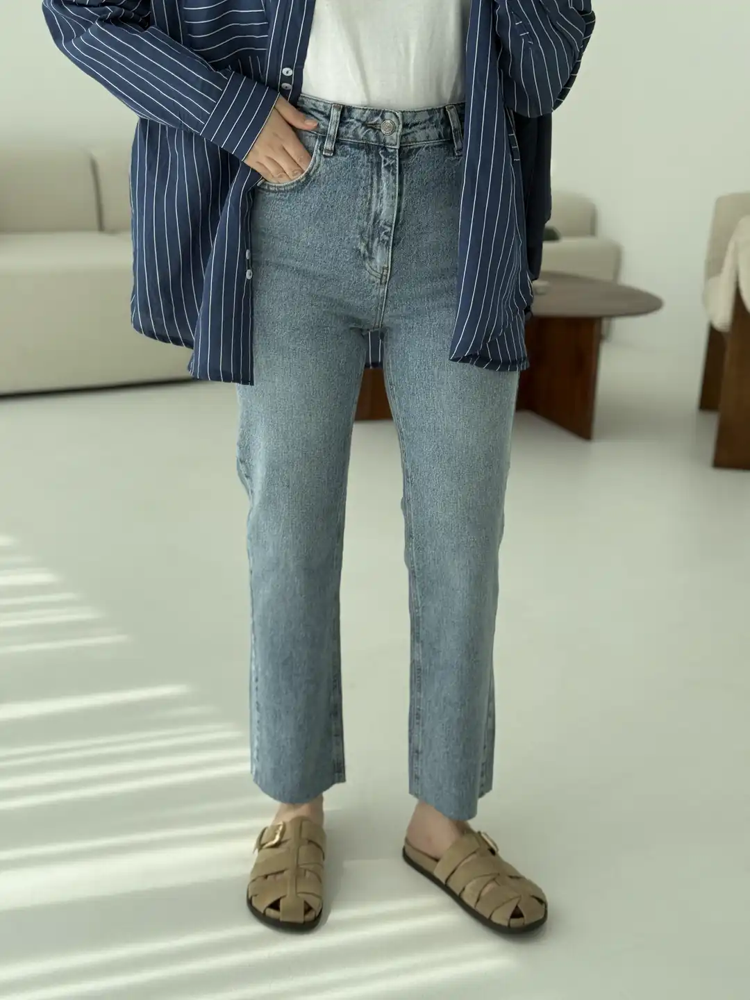 Premium Paçası Kesik Jean 224 - Görsel 2