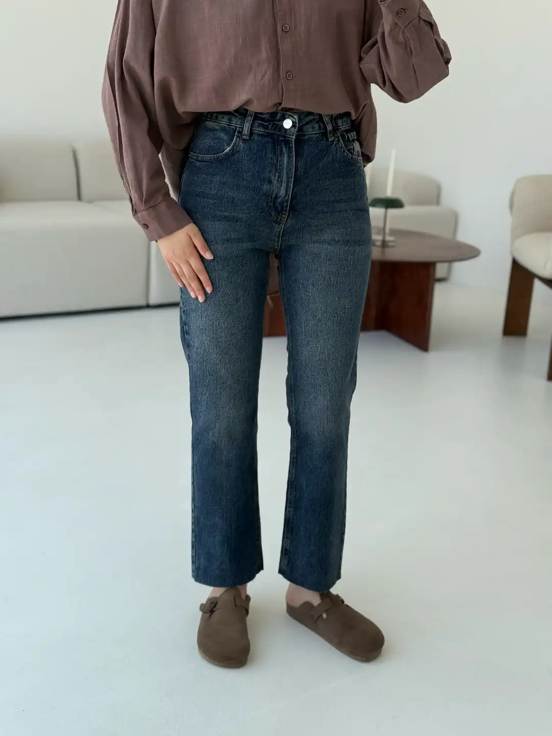 Premium Paçası Kesik Jean  249 - Görsel 2