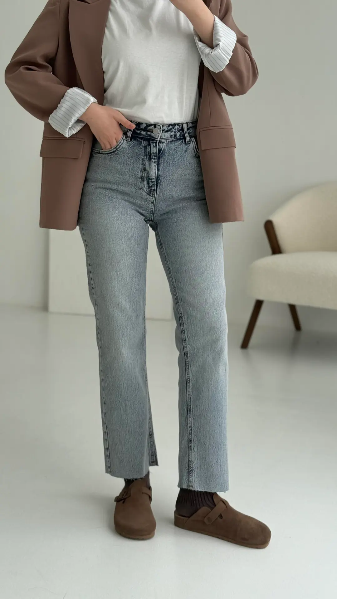 Premium Paçası Kesik Jean 280