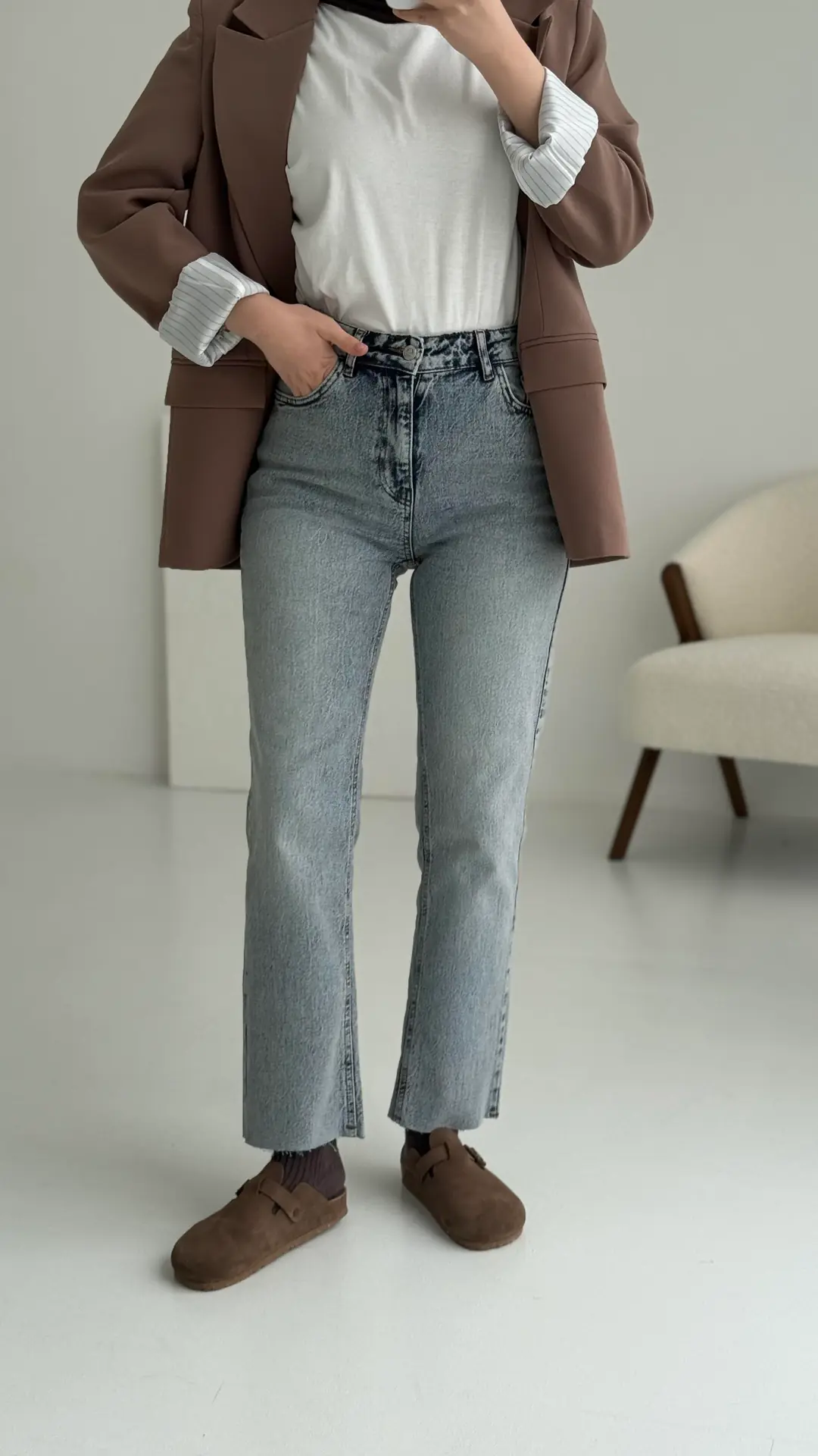 Premium Paçası Kesik Jean 280 - Görsel 3