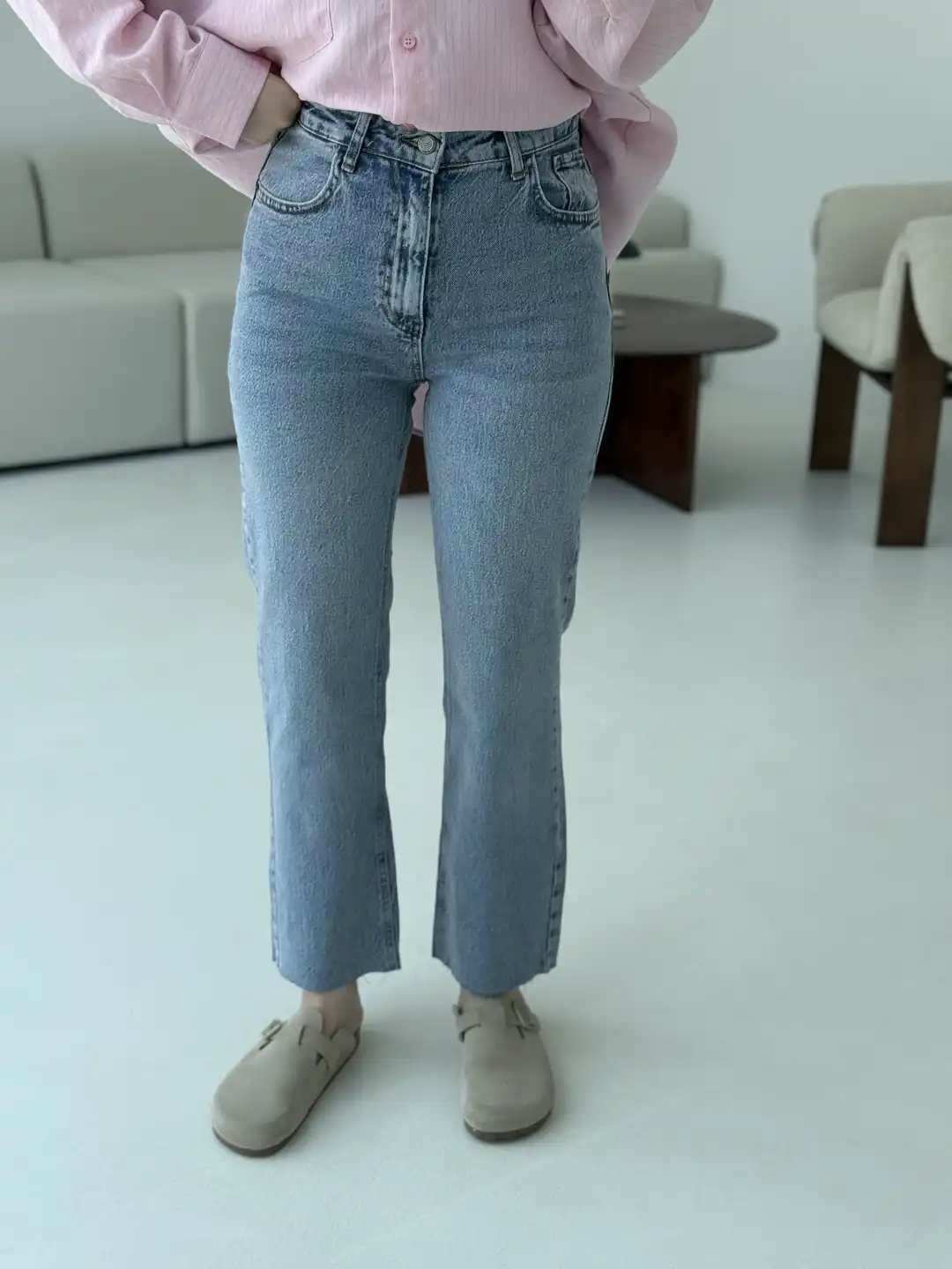 Premium Paçası Kesik Jean 295 - Görsel 2