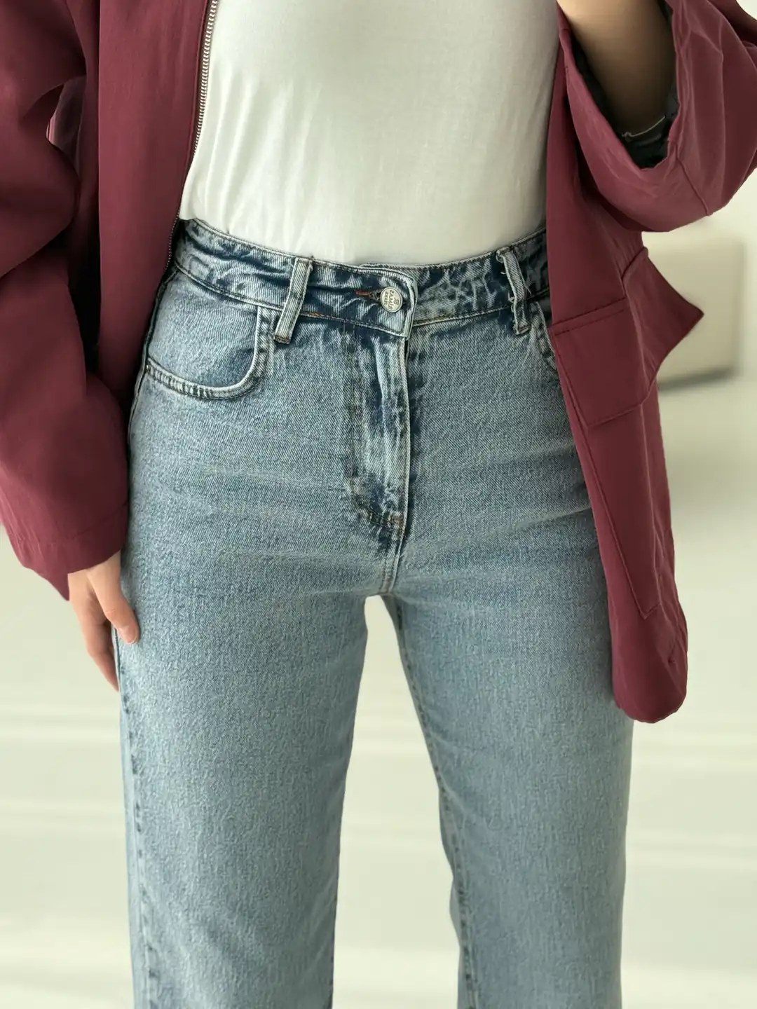 Premium Paçası Kesik Jean 298 - Görsel 3