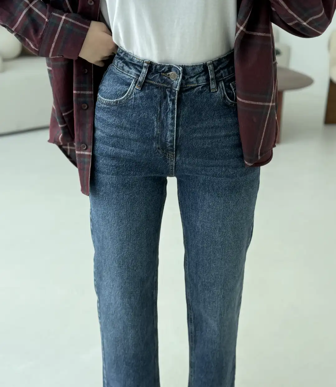 Premium Paçası Kesik Jean R138 - Görsel 2