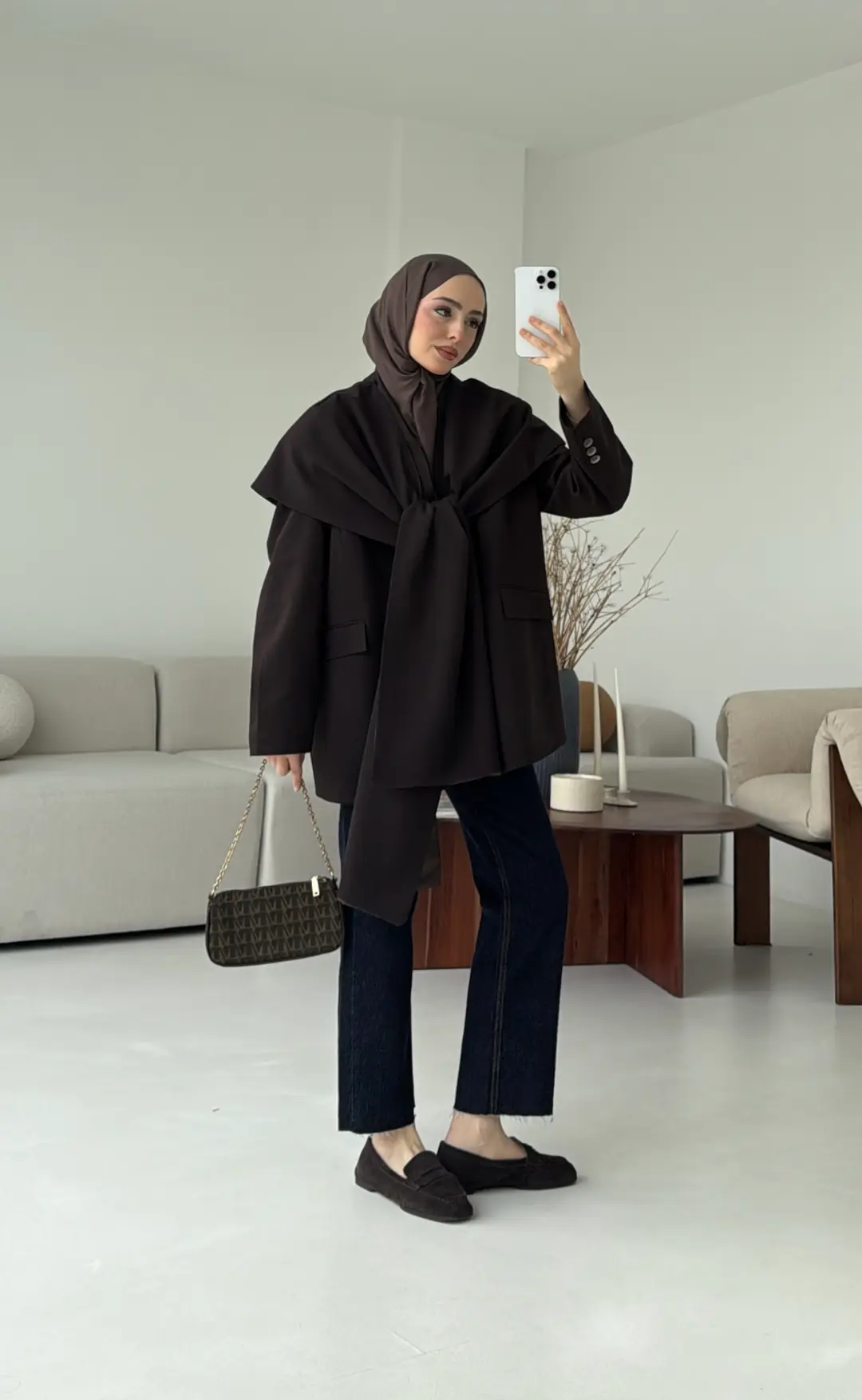 Premıum Seyyar Atkılı Ceket Acı Kahve