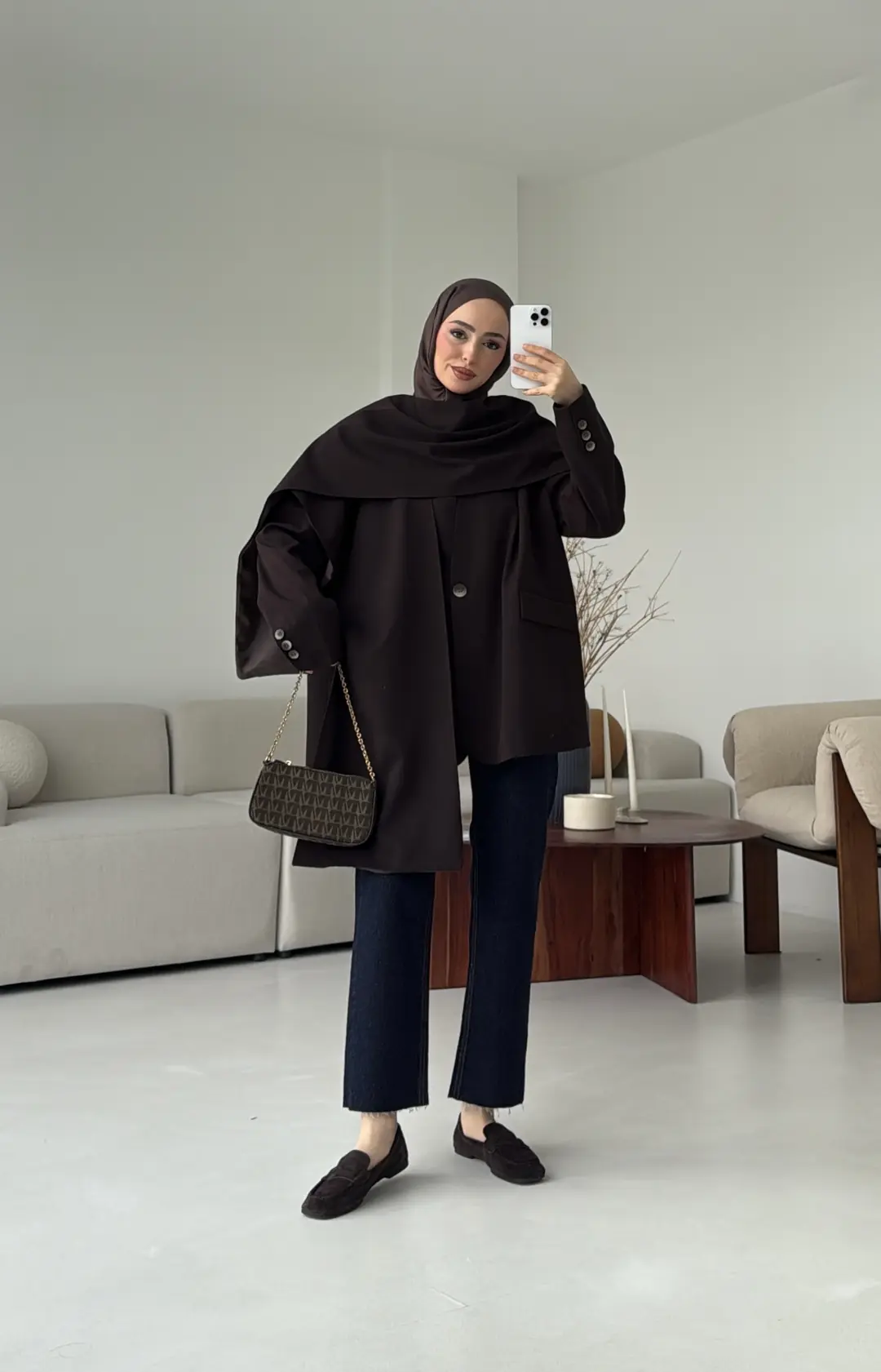 Premıum Seyyar Atkılı Ceket Acı Kahve - Görsel 3