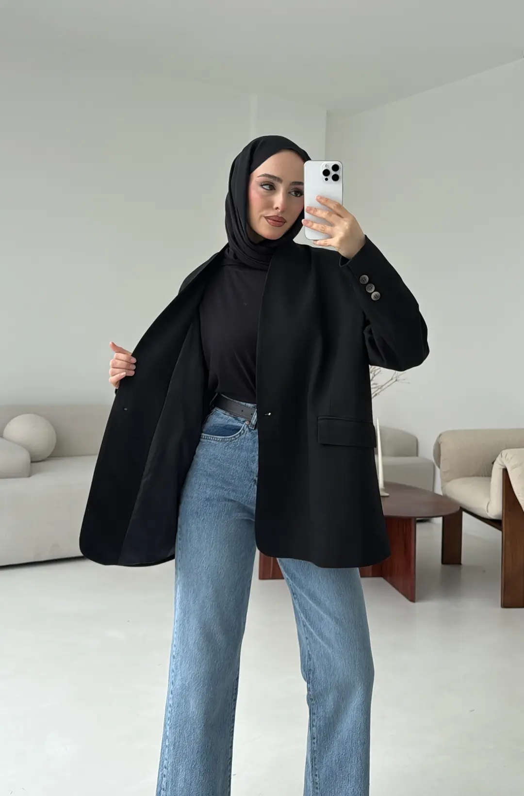 Premıum Seyyar Atkılı Ceket Siyah - Görsel 2