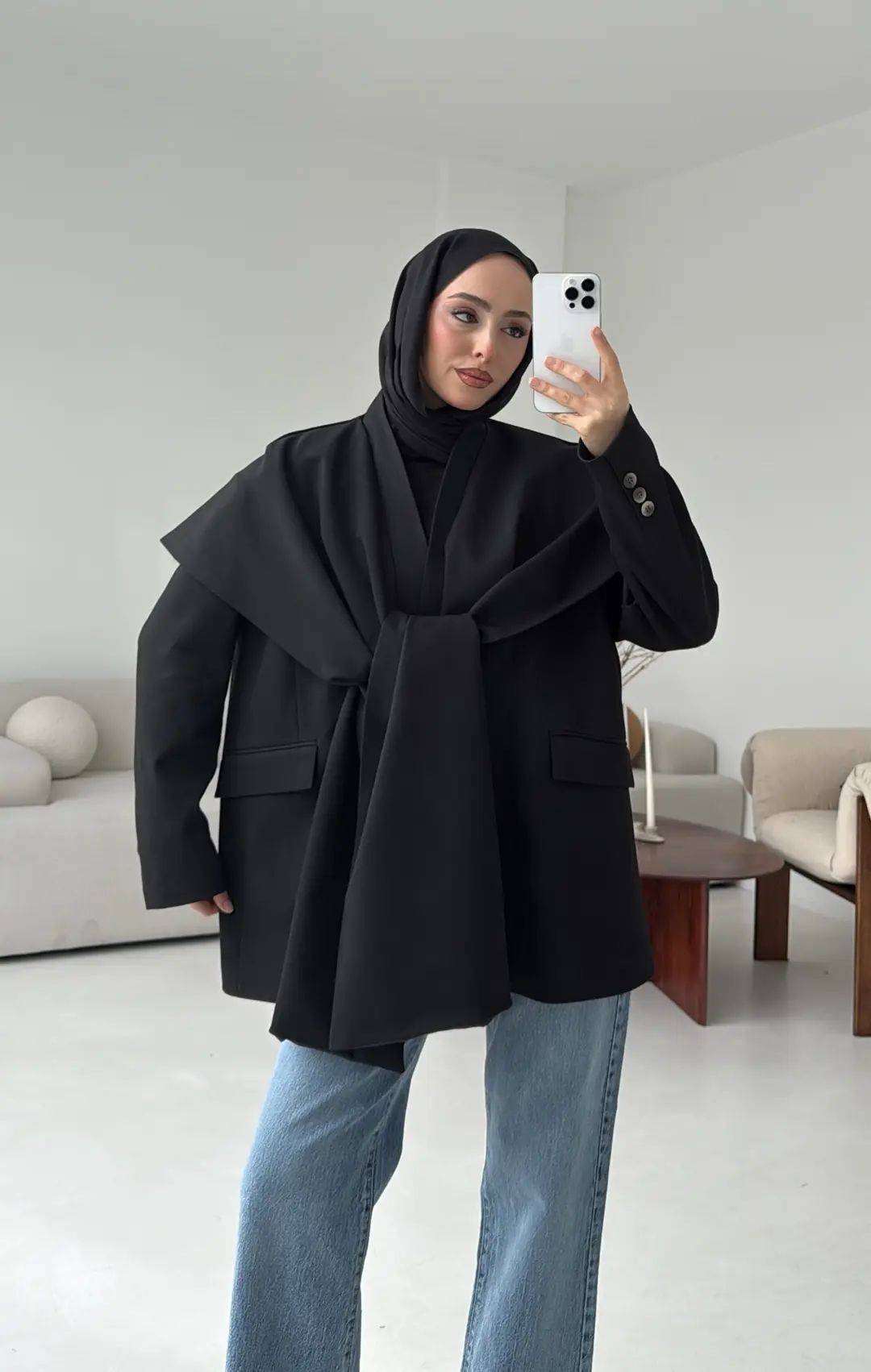 Premıum Seyyar Atkılı Ceket Siyah - Görsel 5