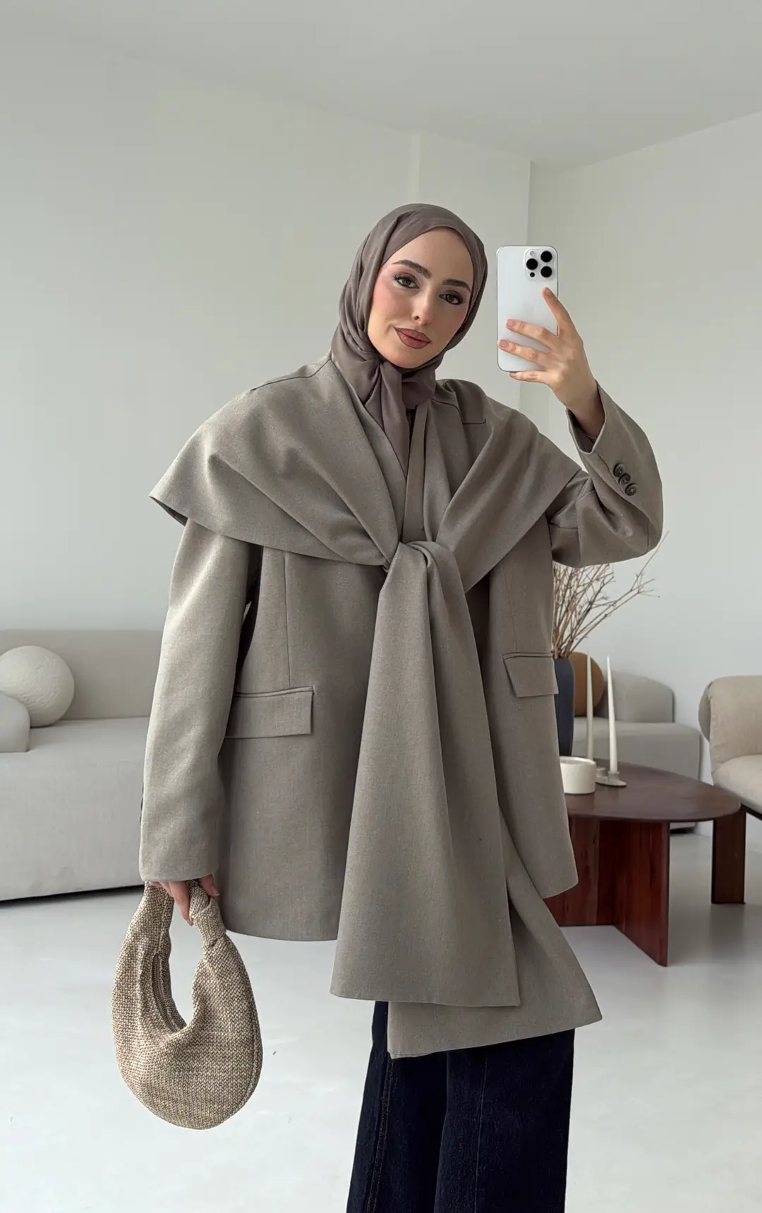 Premıum Seyyar Atkılı Ceket Vizon