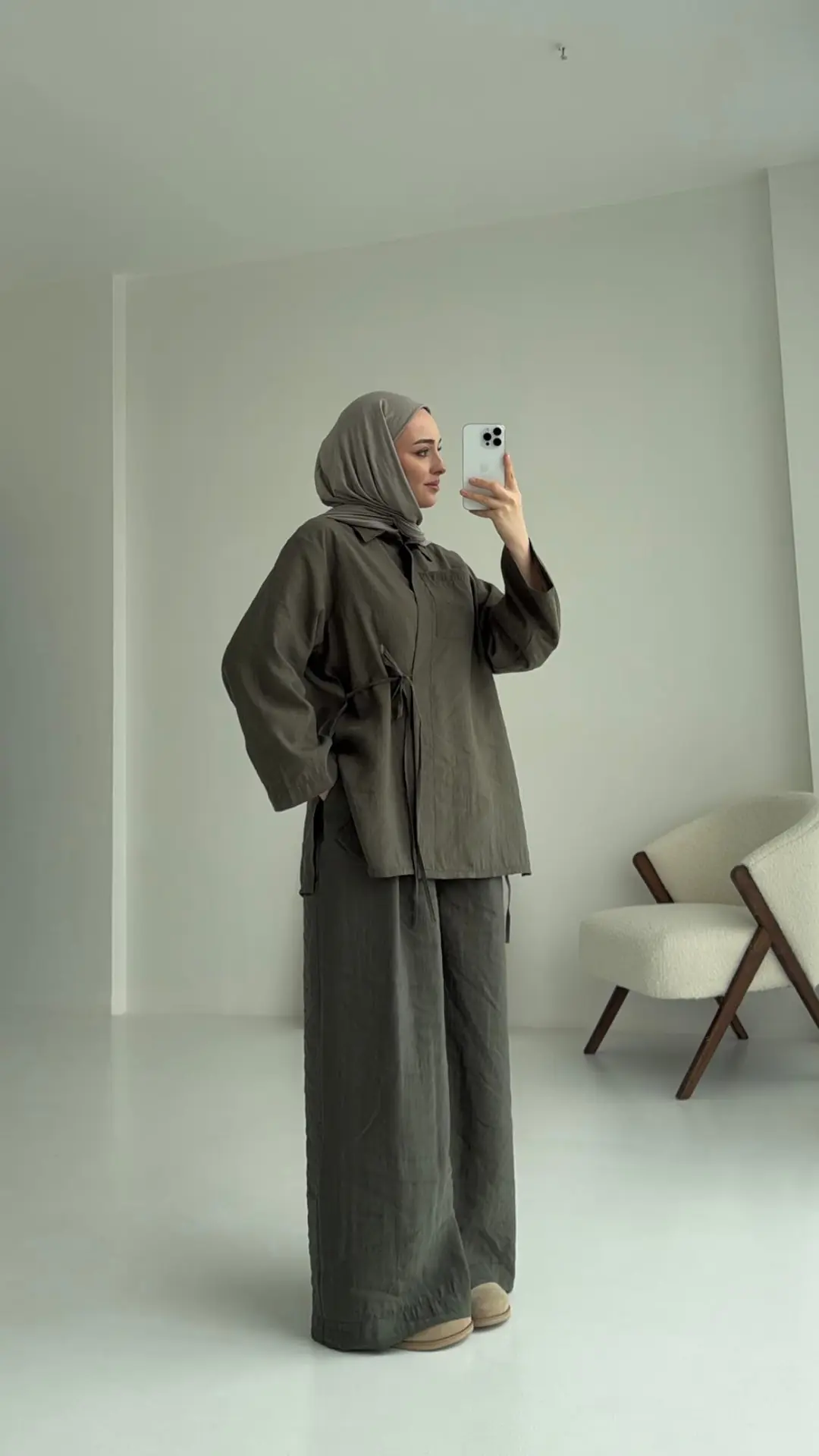 Pt Bağlamalı Bluz Takım Haki