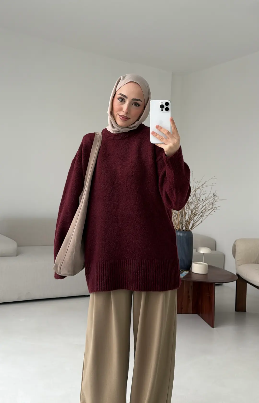 Risa Kazak Bordo - Görsel 2