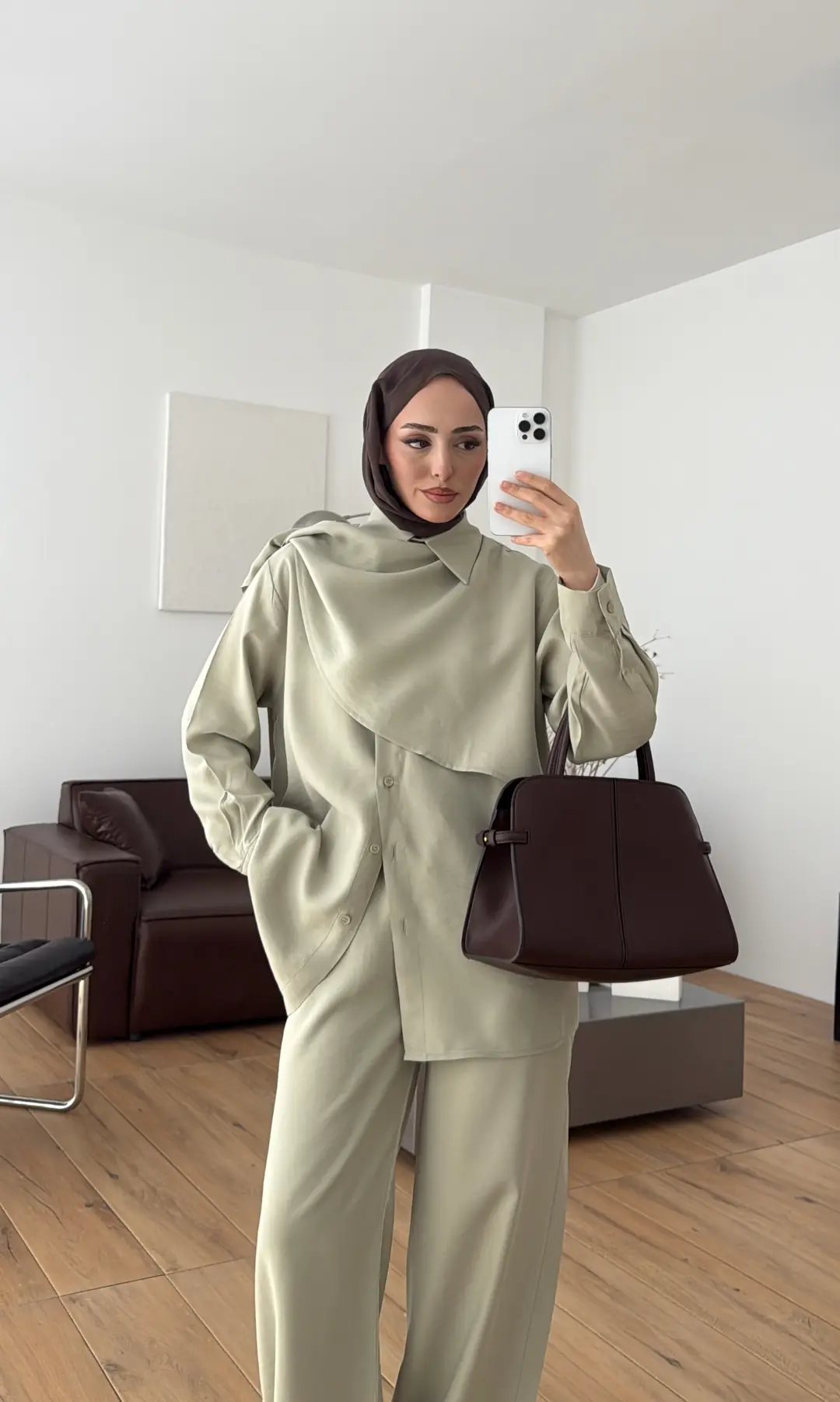 Şal Detay Takım Mint - Görsel 2