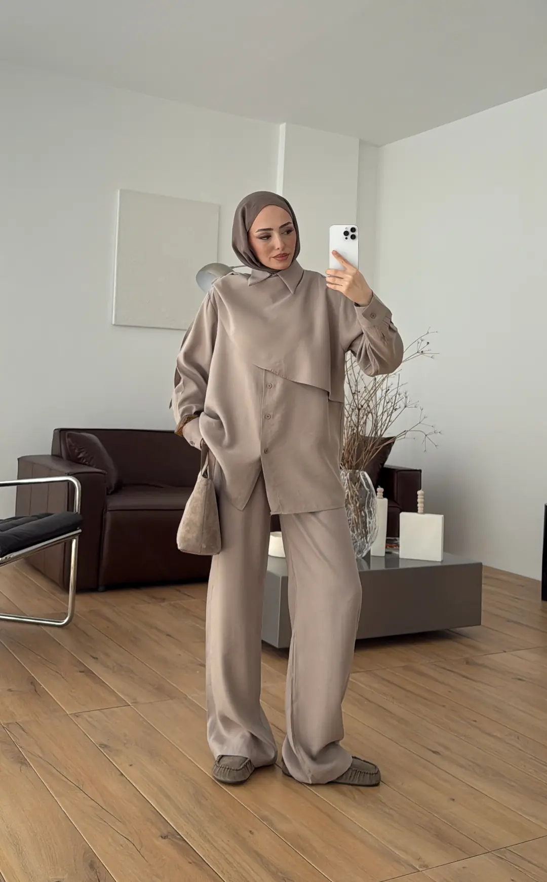 Şal Detay Takım Vizon - Görsel 2