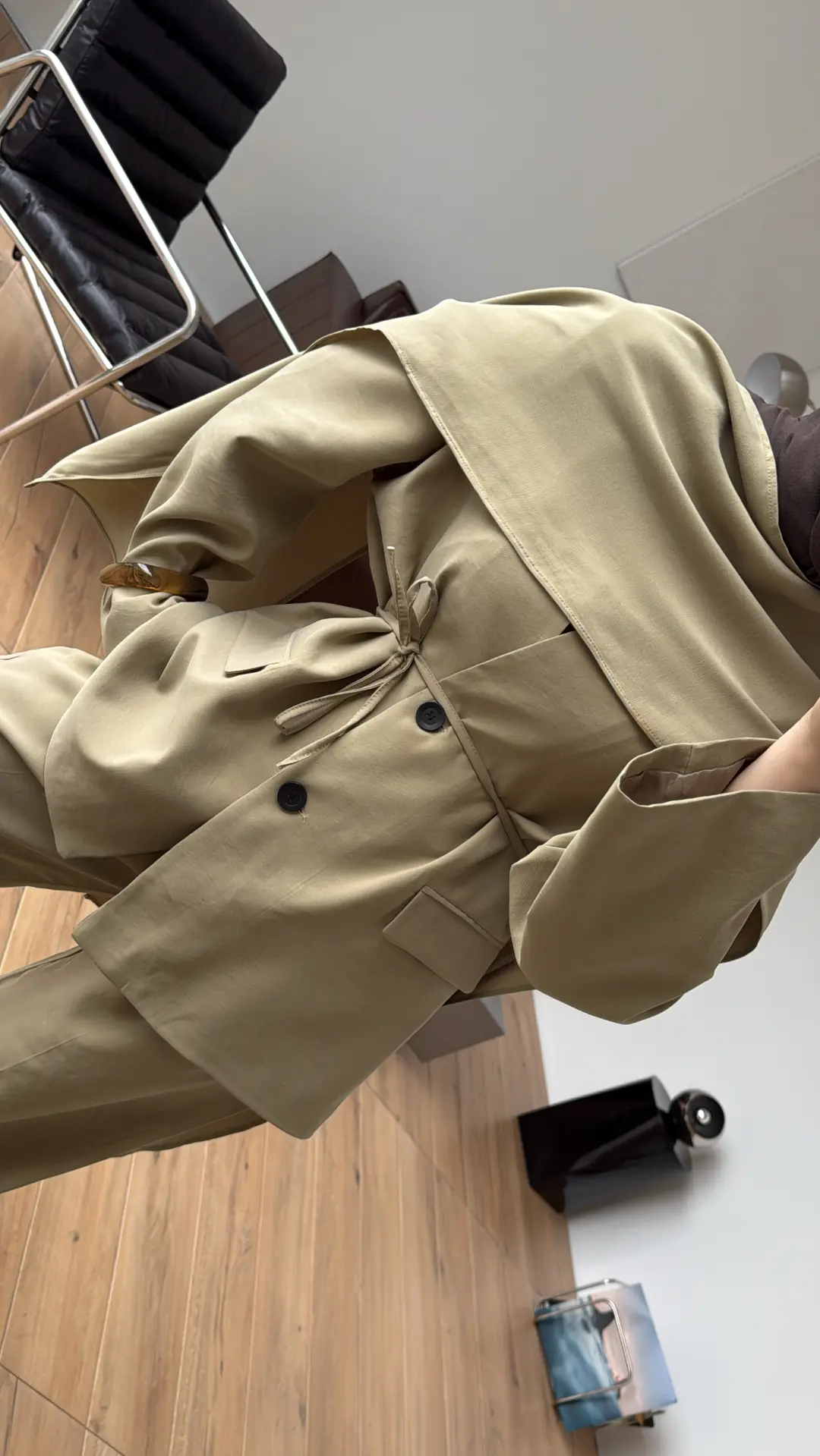 Şallı Biyeli Takım Yeşil - Görsel 3