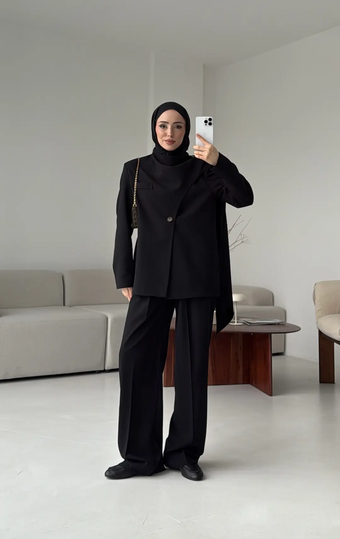 Şallı Ceket Takım Siyah - Görsel 5