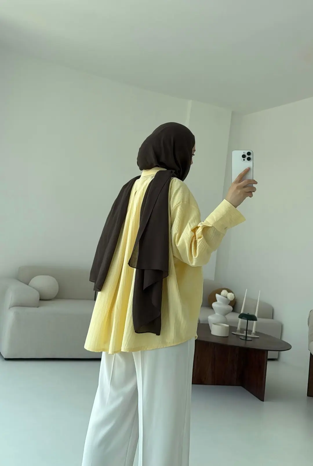 Sarı Kalın Manşet Gömlek - Görsel 6