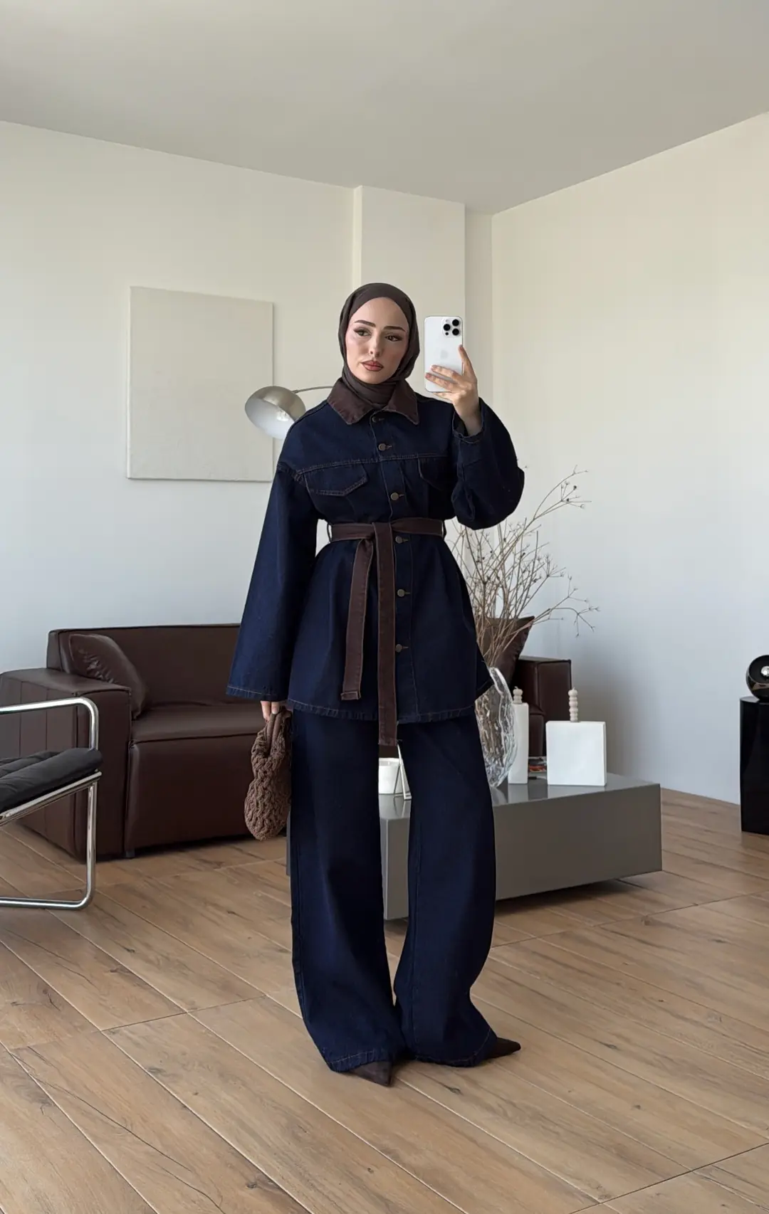 Seyyar Kemerli Denim Takım - Görsel 5