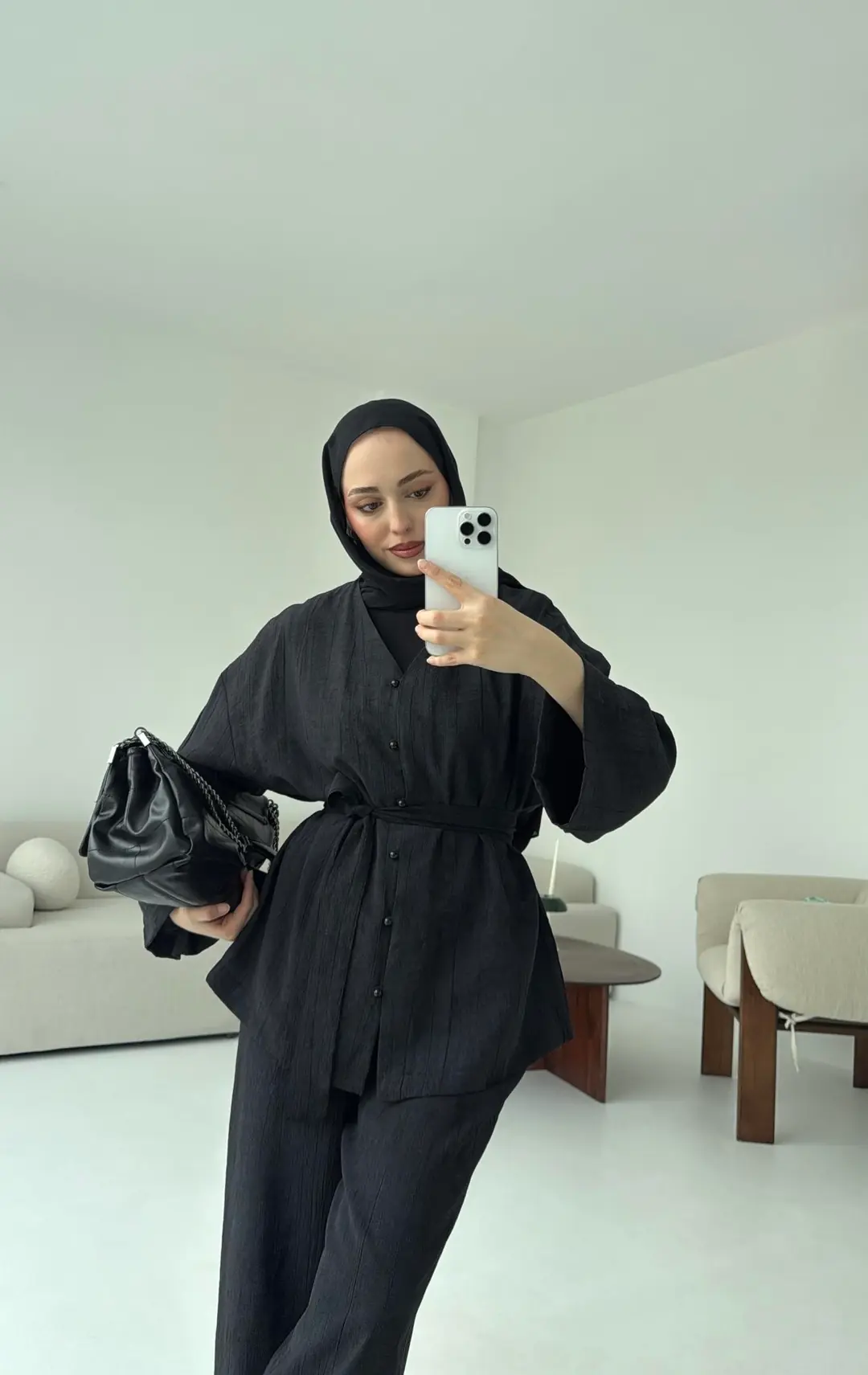 Siyah  Bağlamlı Takım